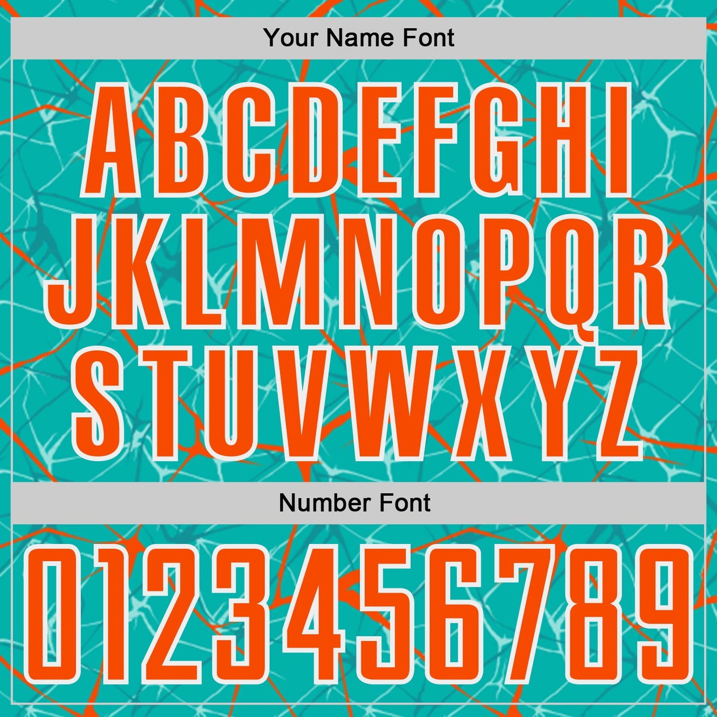 Custom Aqua Orange-White Abstract Network Crackle Sublimation Soccer Uniform Jersey view 6