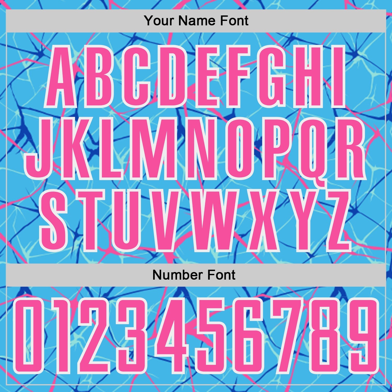 Custom Sky Blue Pink-White Abstract Network Crackle Sublimation Soccer Uniform Jersey view 6