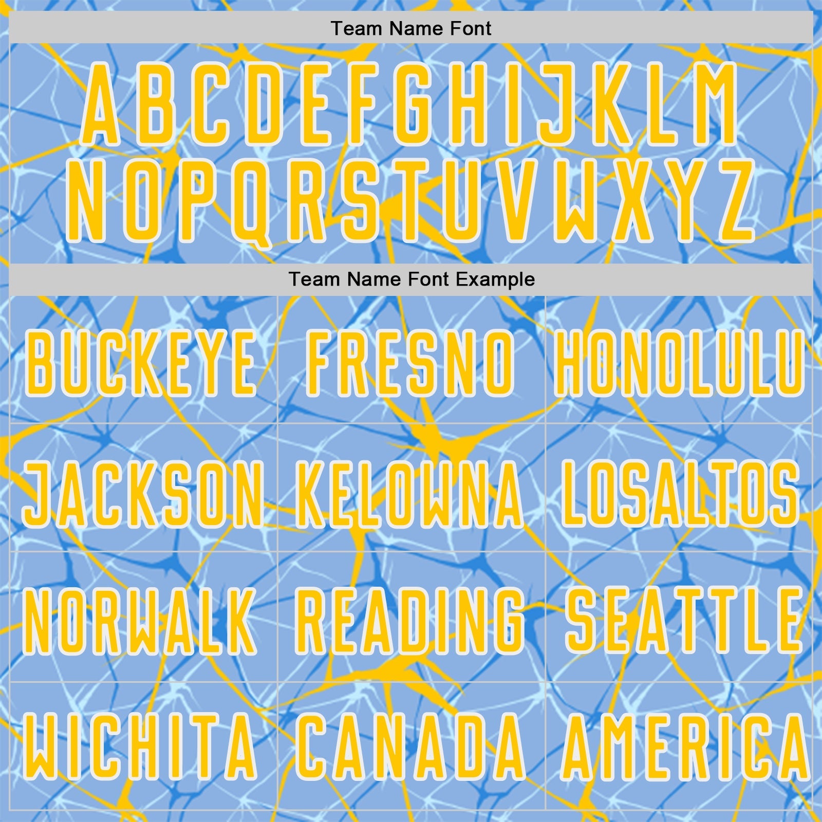 Custom Light Blue Yellow-White Abstract Network Crackle Sublimation Soccer Uniform Jersey view 5