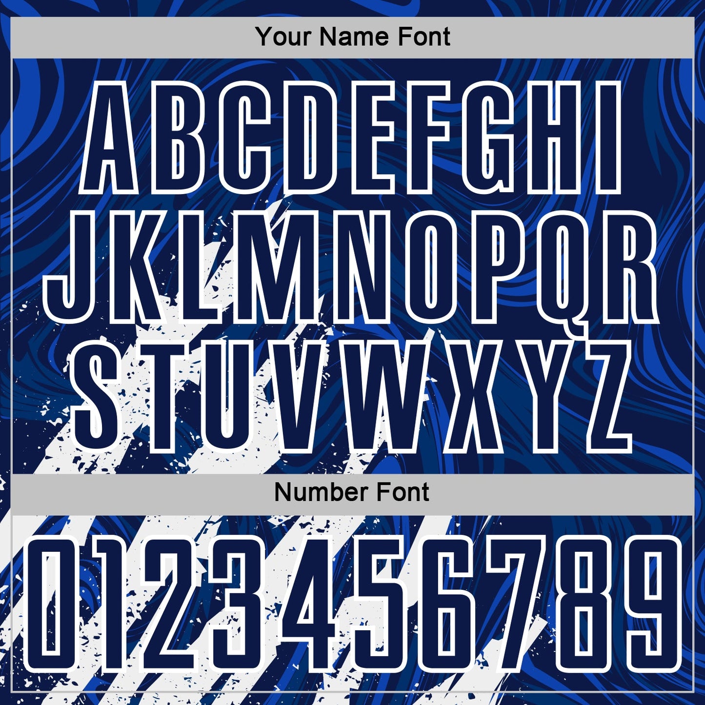 Custom Navy-White Brush Stroke Splatter Liquid Swirl Sublimation Soccer Uniform Jersey view 6
