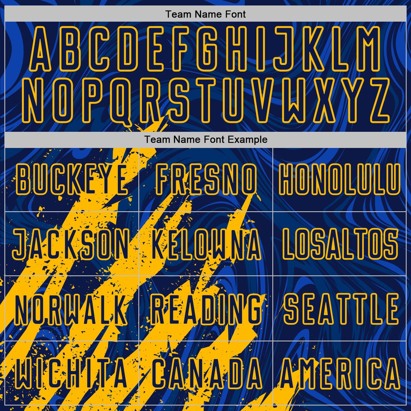 Custom Navy-Gold Brush Stroke Splatter Liquid Swirl Sublimation Soccer Uniform Jersey view 5
