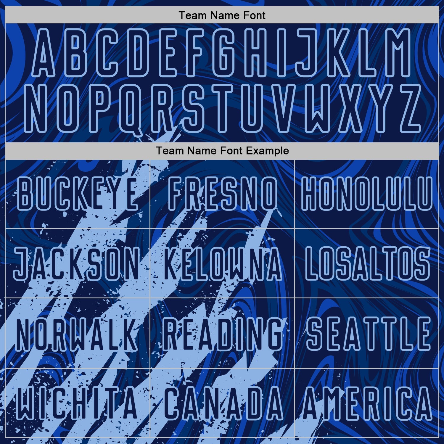 Custom Navy-Light Blue Brush Stroke Splatter Liquid Swirl Sublimation Soccer Uniform Jersey view 5