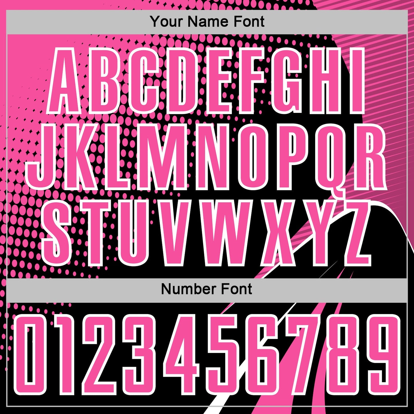 Custom Black Pink-White Halftone Dot Dynamic Curve Stripe Sublimation Soccer Uniform Jersey view 6
