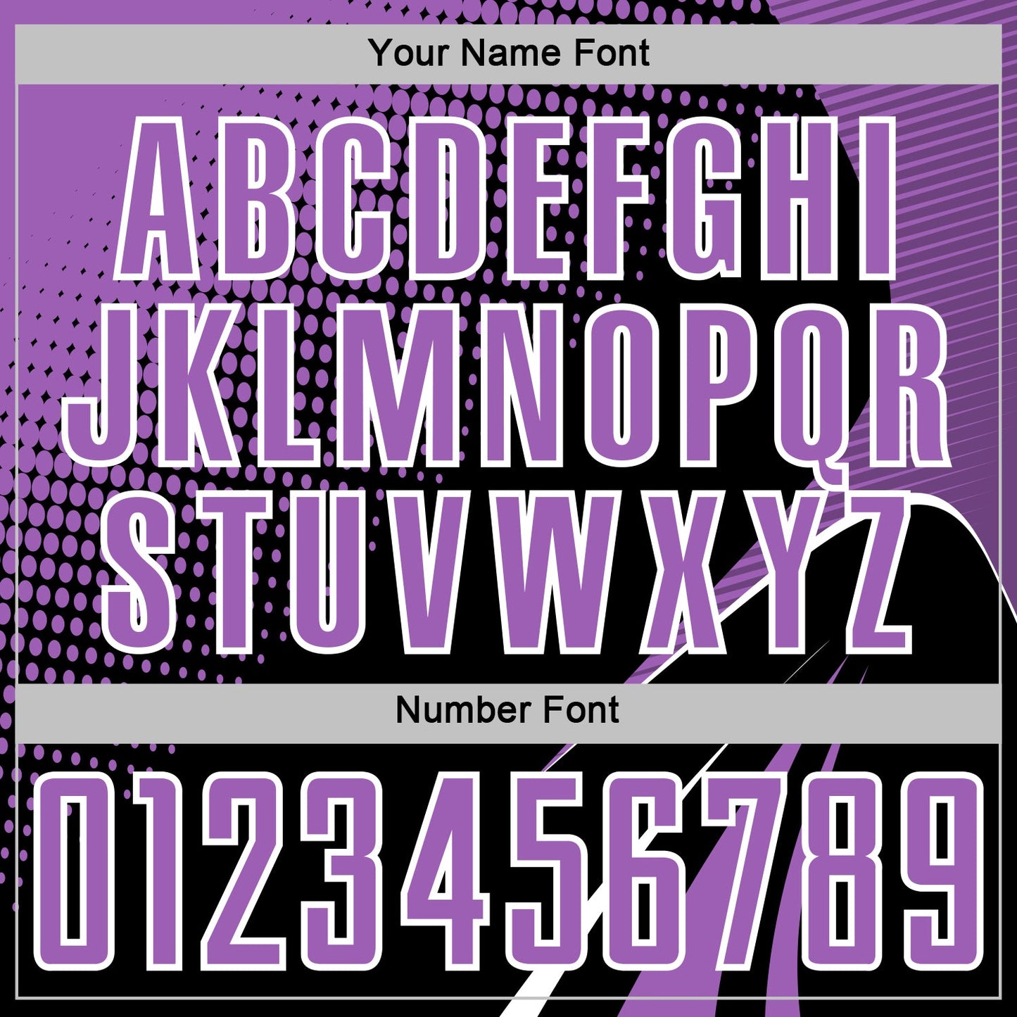 Custom Black Medium Purple-White Halftone Dot Dynamic Curve Stripe Sublimation Soccer Uniform Jersey view 6