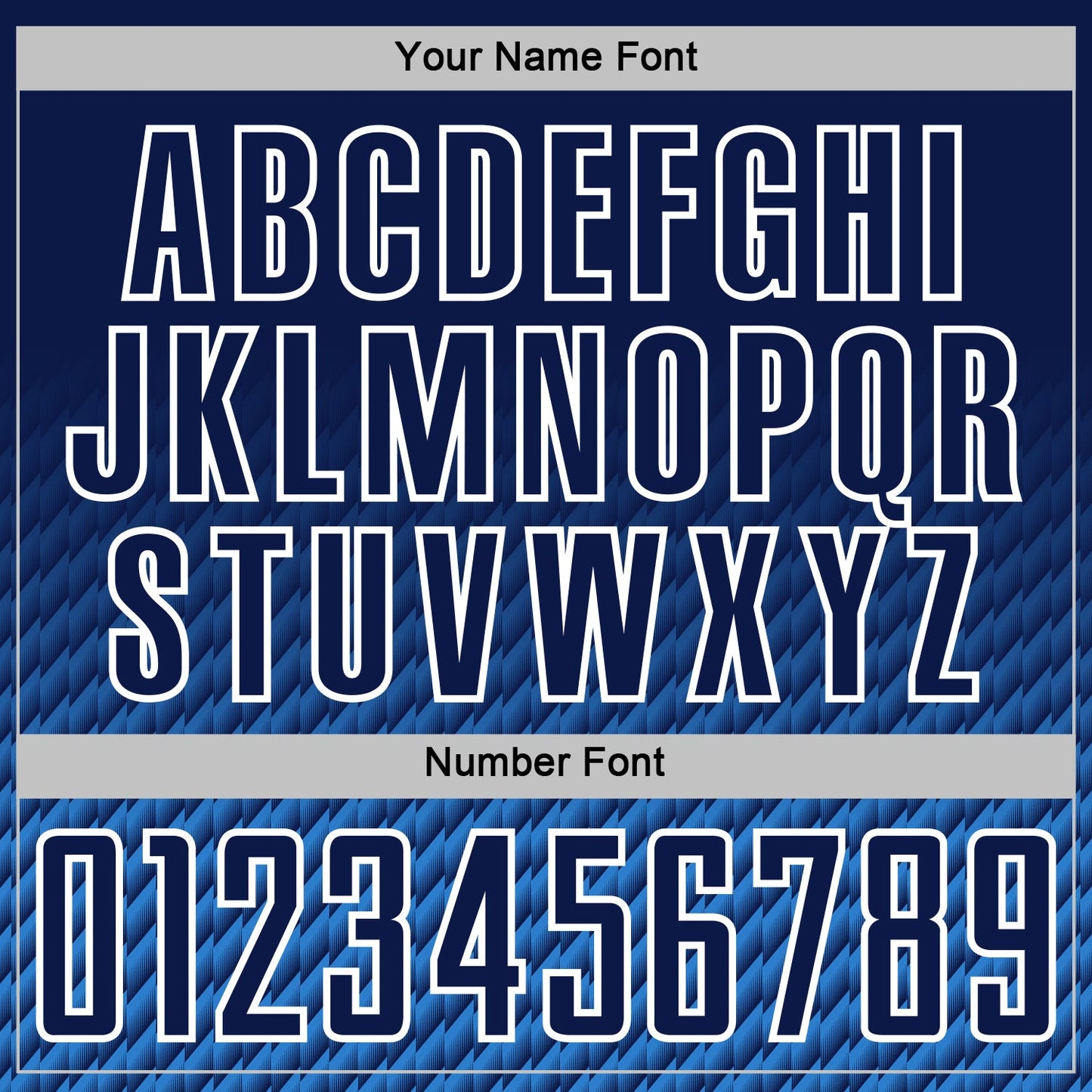 Custom Navy Powder Blue-White Geometric Wave Gradient Sublimation Soccer Uniform Jersey view 6