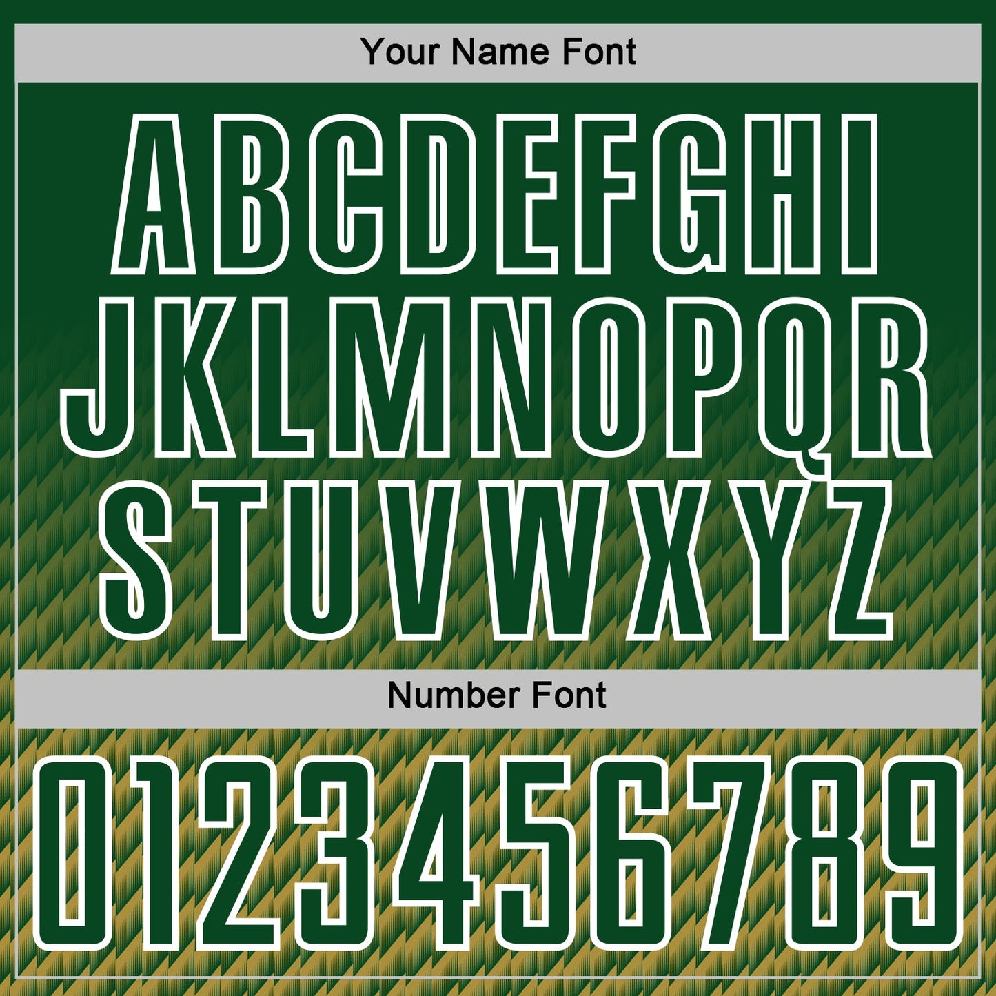 Custom Green Old Gold-White Geometric Wave Gradient Sublimation Soccer Uniform Jersey view 6