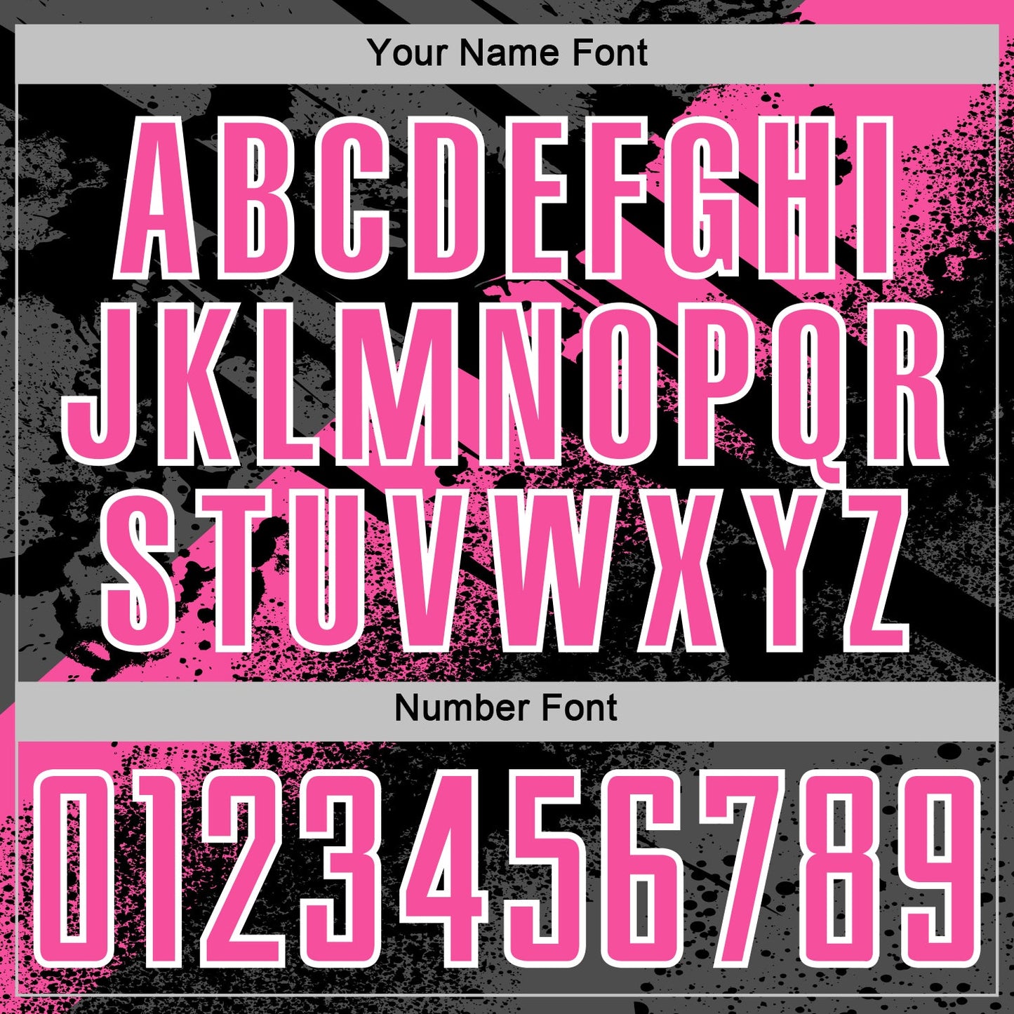 Custom Black Pink-White Grunge Splatter Brush Stroke Sublimation Soccer Uniform Jersey view 6