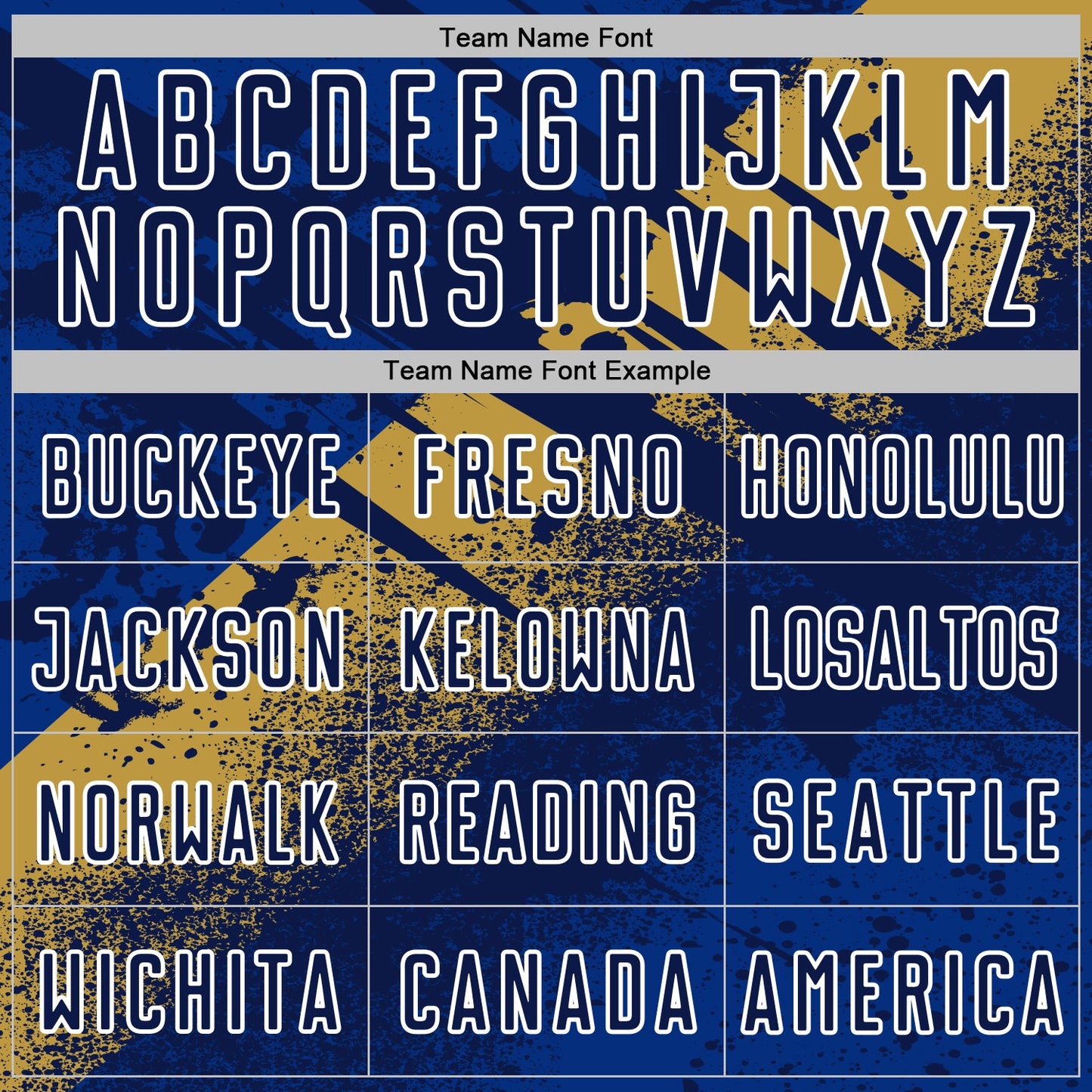 Custom Navy Old Gold-White Grunge Splatter Brush Stroke Sublimation Soccer Uniform Jersey view 5
