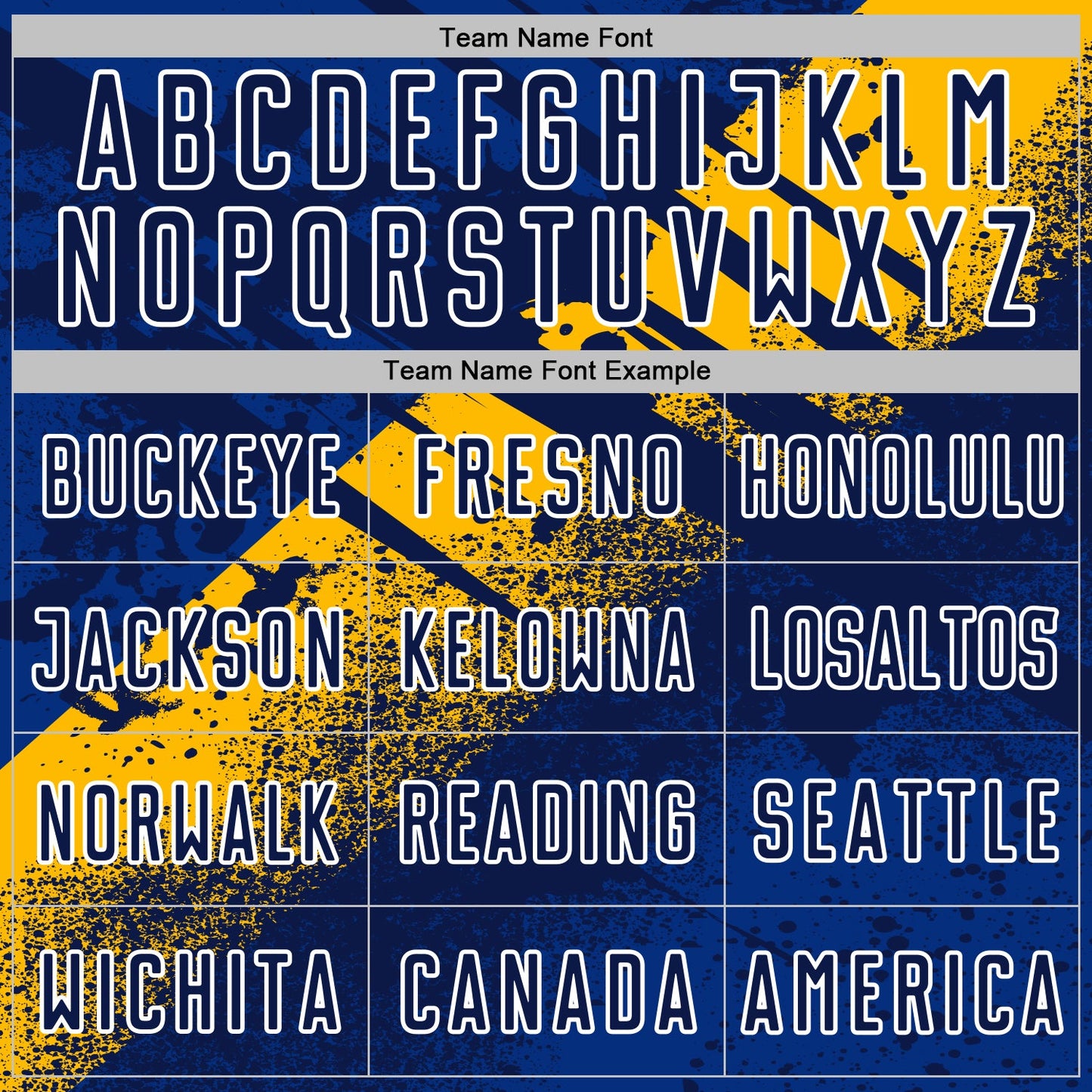 Custom Navy Gold-White Grunge Splatter Brush Stroke Sublimation Soccer Uniform Jersey view 5
