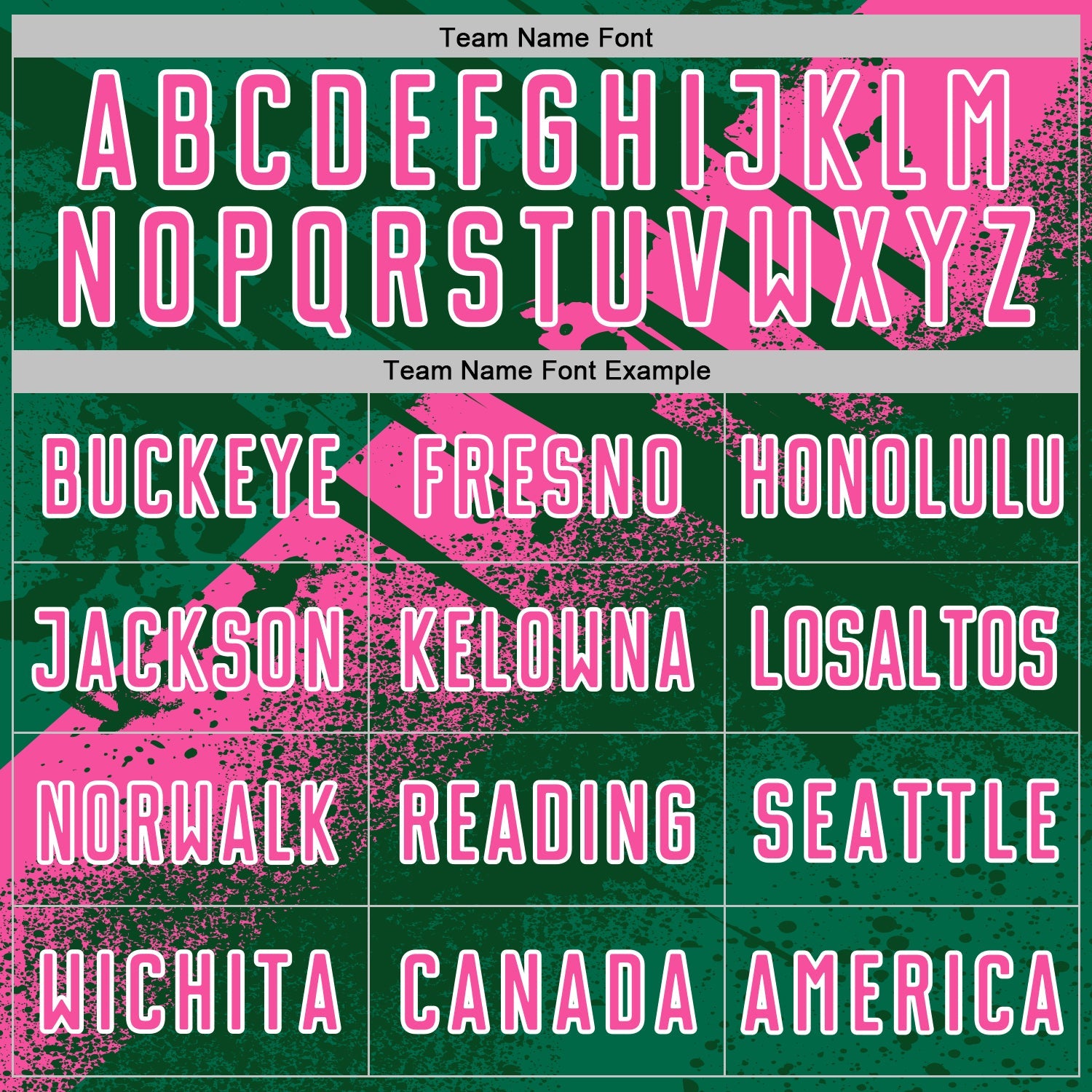 Custom Green Pink-White Grunge Splatter Brush Stroke Sublimation Soccer Uniform Jersey view 5