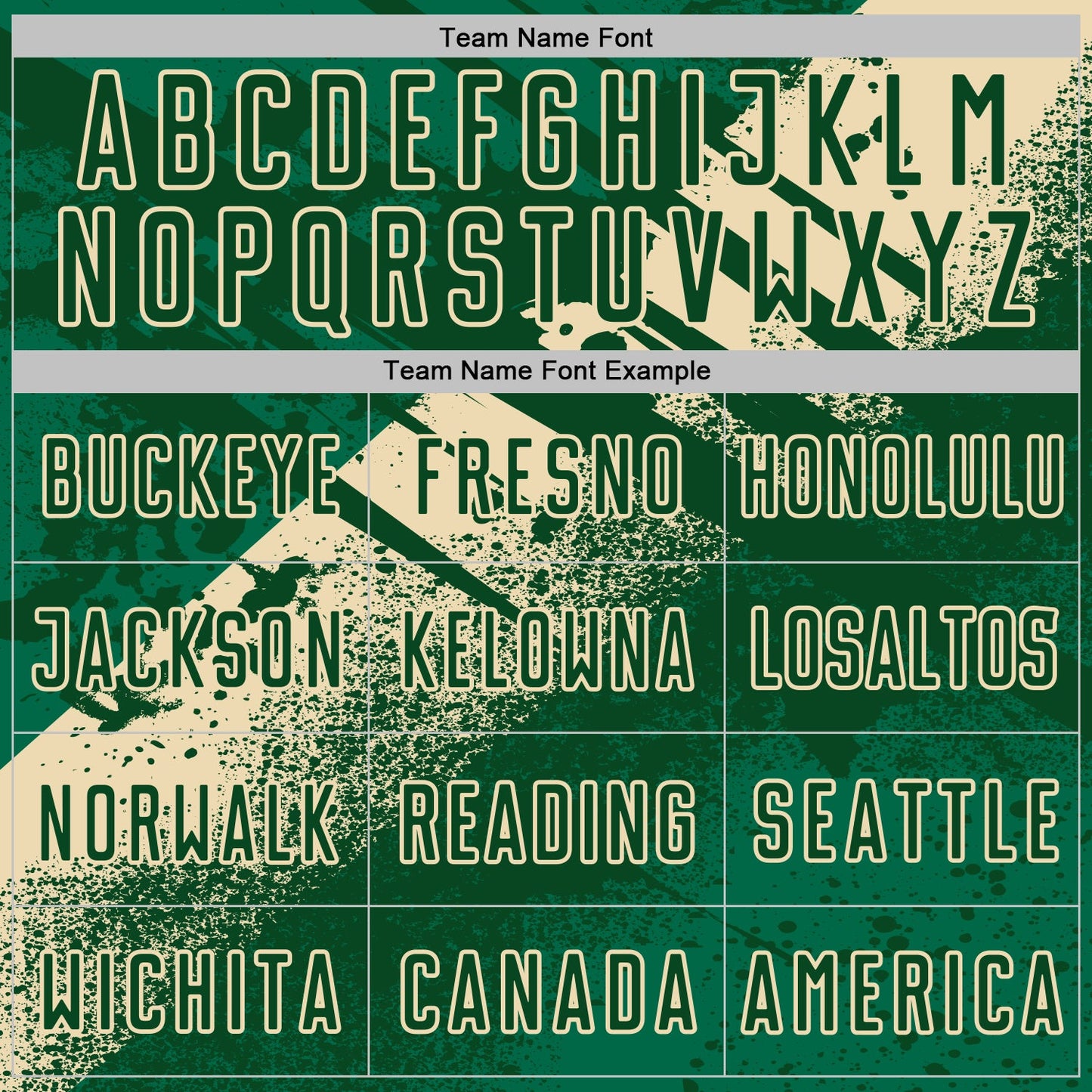 Custom Green-Cream Grunge Splatter Brush Stroke Sublimation Soccer Uniform Jersey view 5