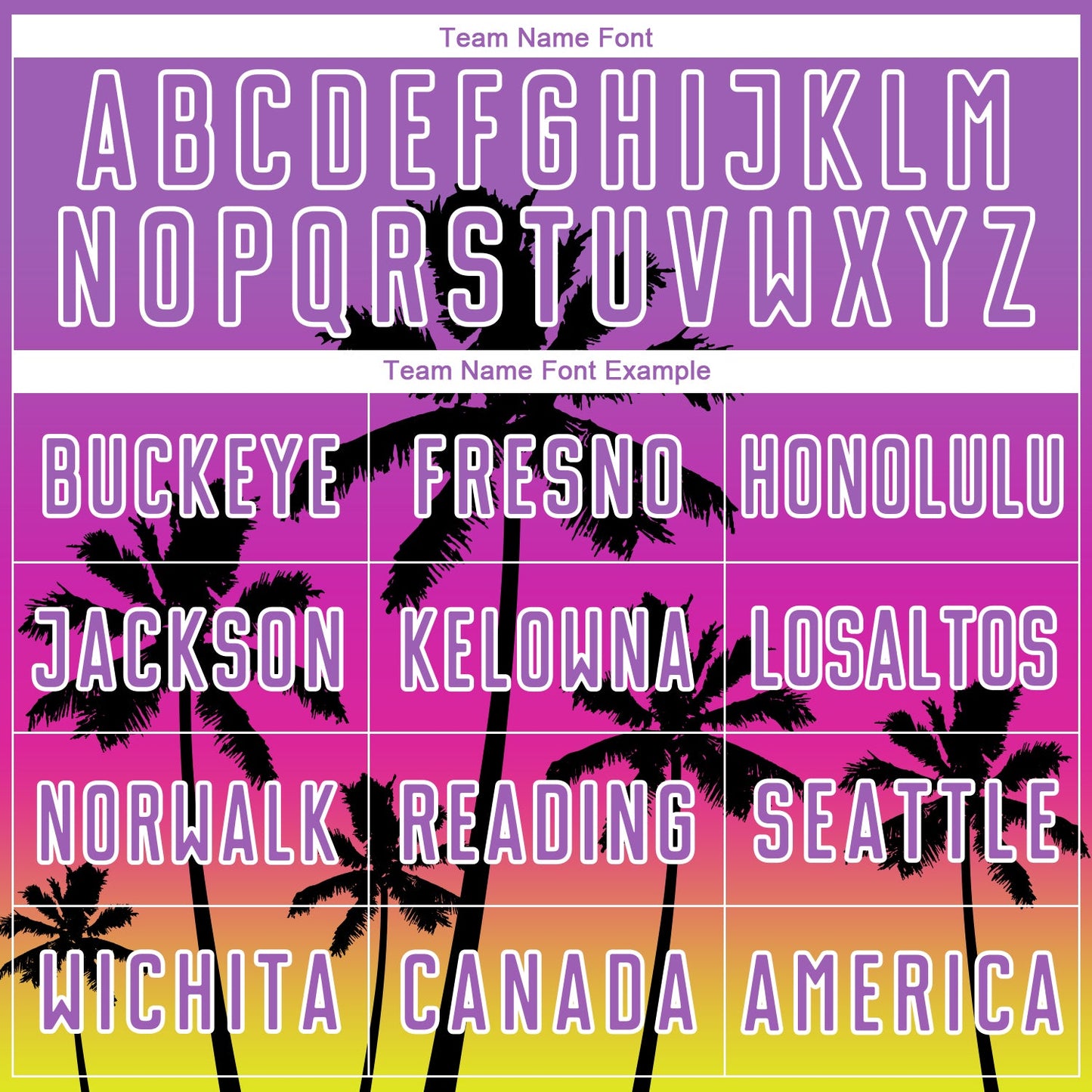 Custom Medium Purple Deep Pink Neon Yellow White-Black Tropical Hawaii Palm Trees Gradient Sublimation Soccer Uniform Jersey view 5