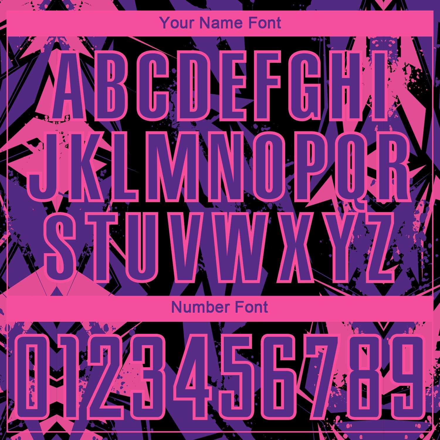 Custom Black Purple-Pink Geometric Shard Grunge Splash Sublimation Soccer Uniform Jersey view 6