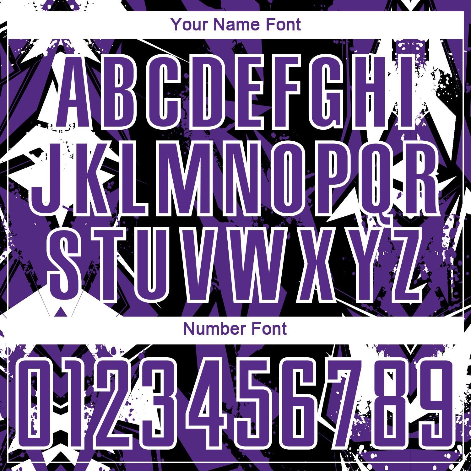 Custom Black Purple-White Geometric Shard Grunge Splash Sublimation Soccer Uniform Jersey view 6