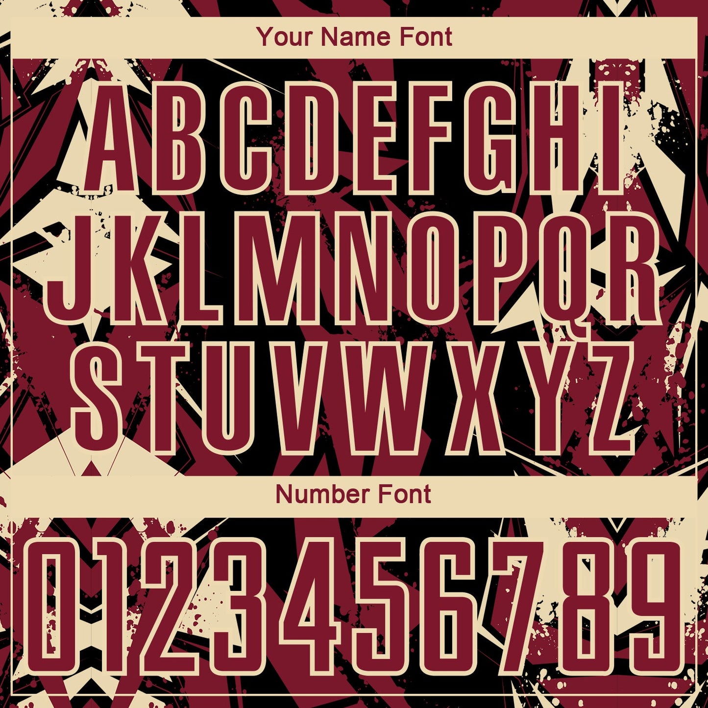 Custom Black Crimson-Cream Geometric Shard Grunge Splash Sublimation Soccer Uniform Jersey view 6