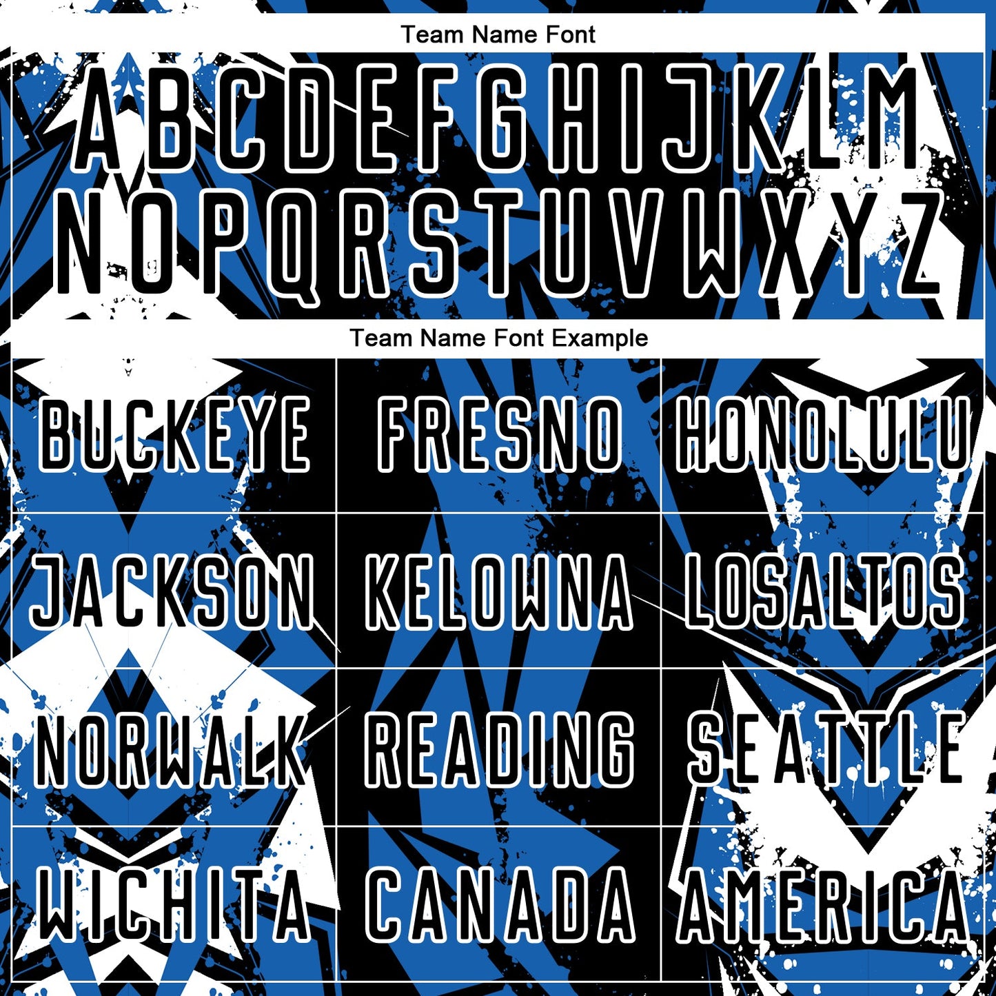 Custom Black Blue-White Geometric Shard Grunge Splash Sublimation Soccer Uniform Jersey view 5