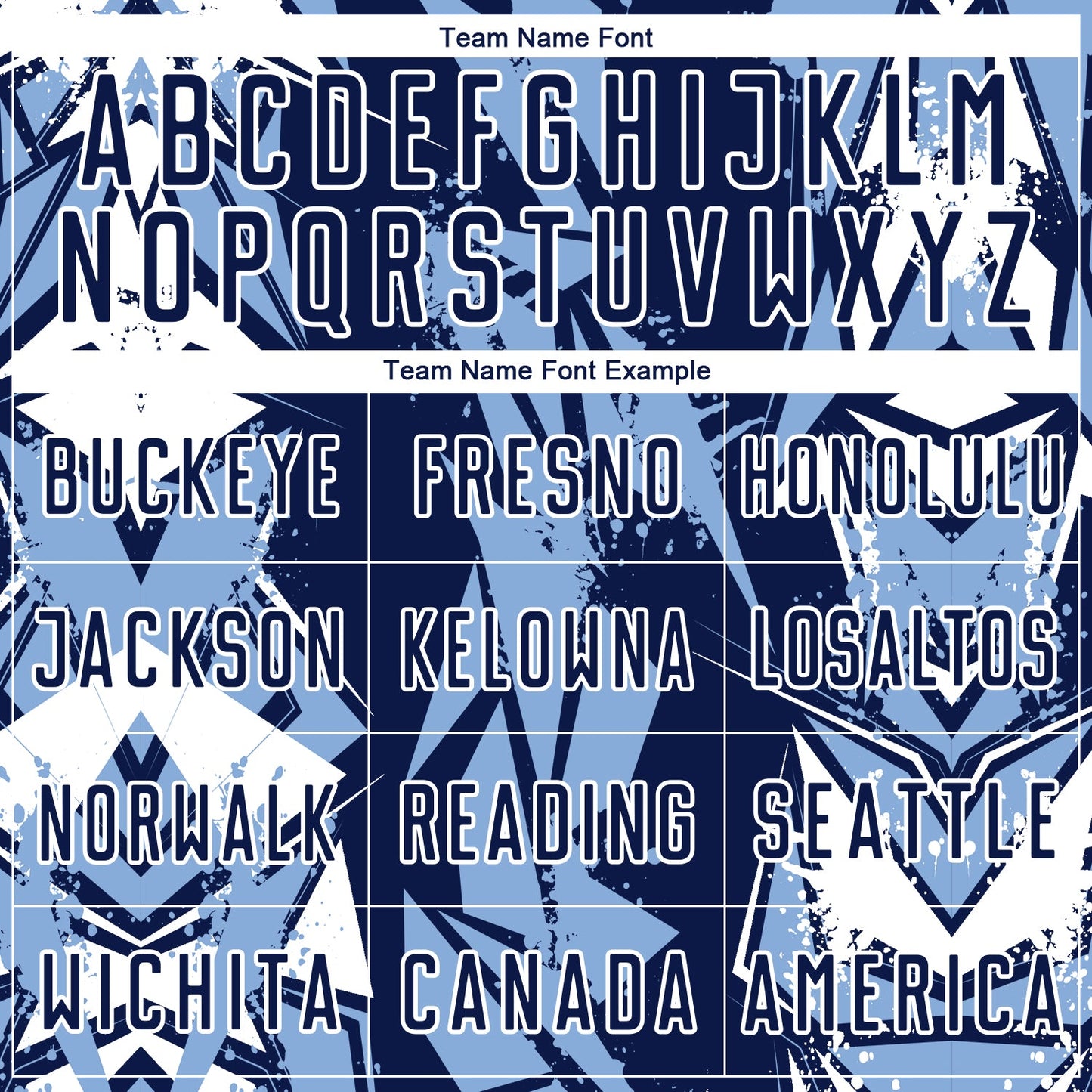 Custom Navy Light Blue-White Geometric Shard Grunge Splash Sublimation Soccer Uniform Jersey view 5