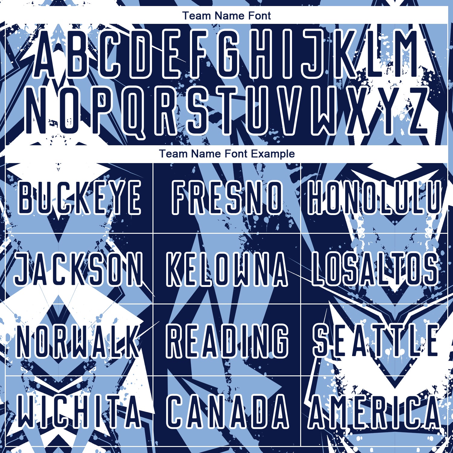 Custom Navy Light Blue-White Geometric Shard Grunge Splash Sublimation Soccer Uniform Jersey view 5