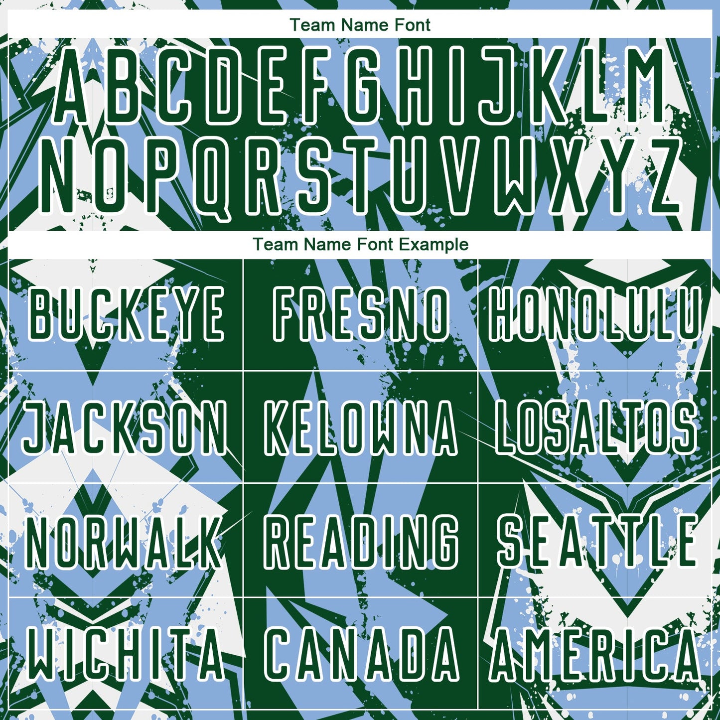 Custom Green Light Blue-White Geometric Shard Grunge Splash Sublimation Soccer Uniform Jersey view 5