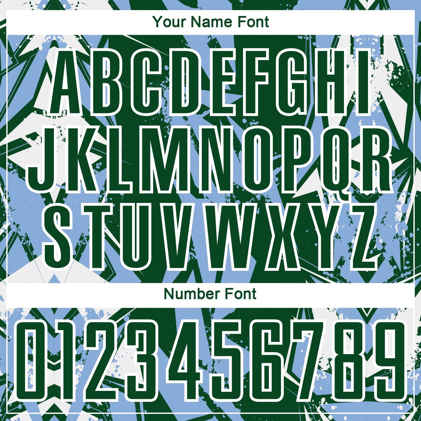 Custom Green Light Blue-White Geometric Shard Grunge Splash Sublimation Soccer Uniform Jersey view 6