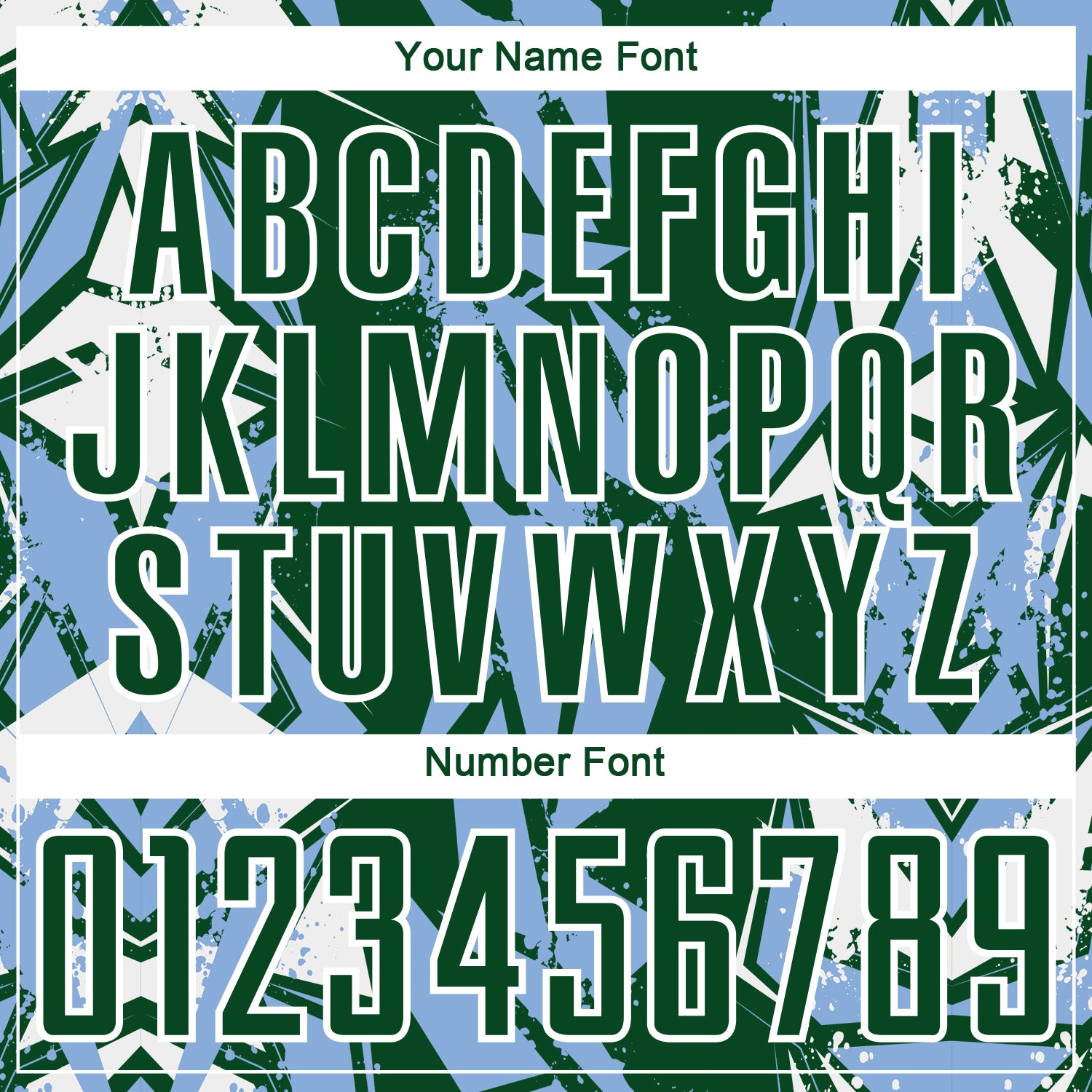 Custom Green Light Blue-White Geometric Shard Grunge Splash Sublimation Soccer Uniform Jersey view 6