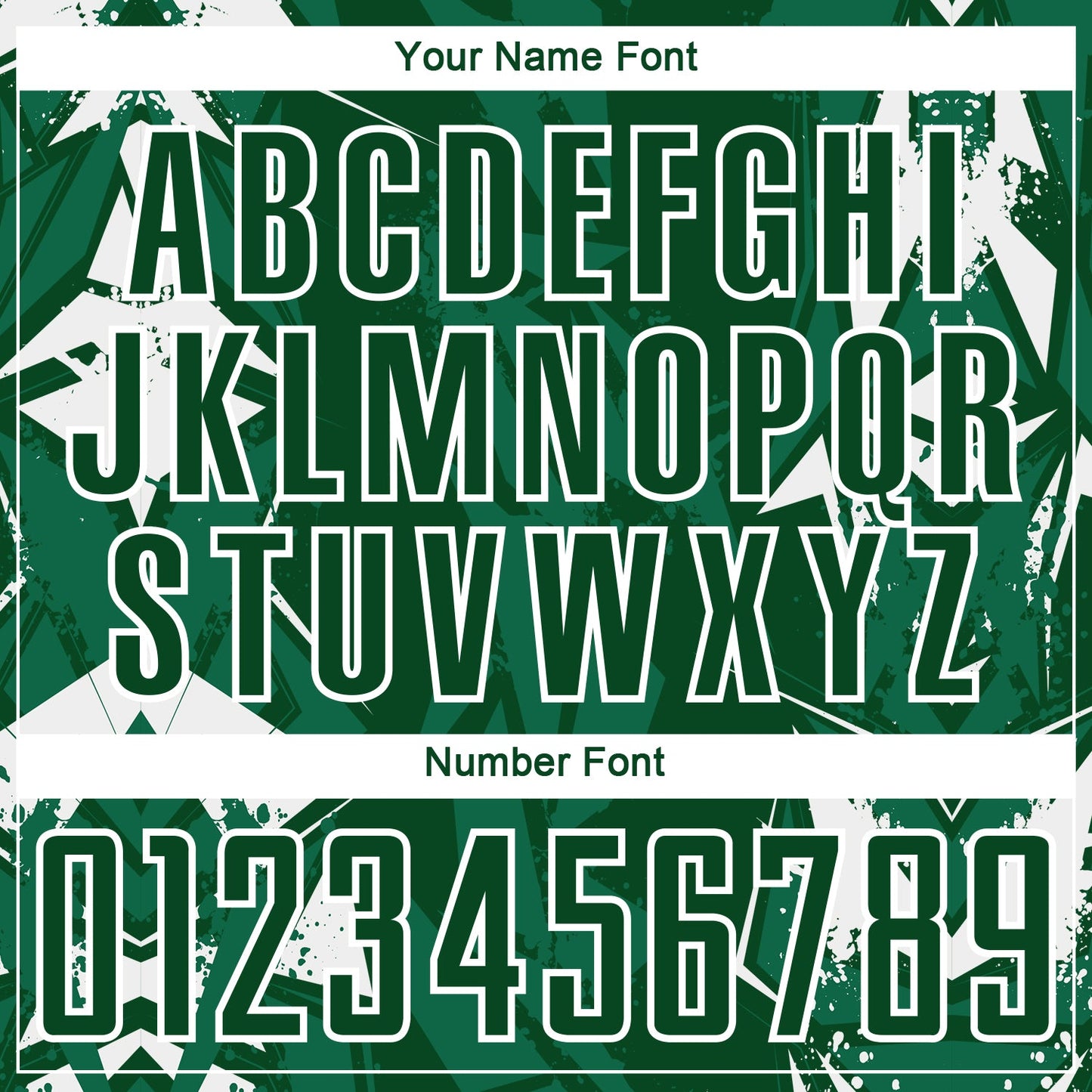 Custom Green-White Geometric Shard Grunge Splash Sublimation Soccer Uniform Jersey view 6