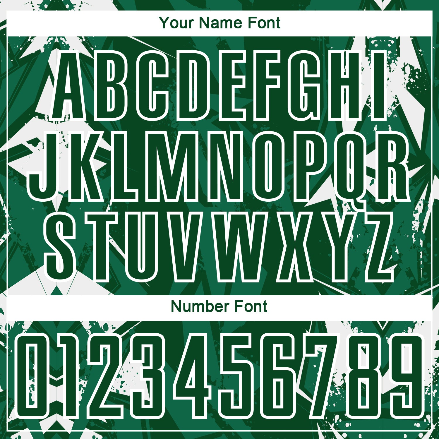 Custom Green-White Geometric Shard Grunge Splash Sublimation Soccer Uniform Jersey view 6