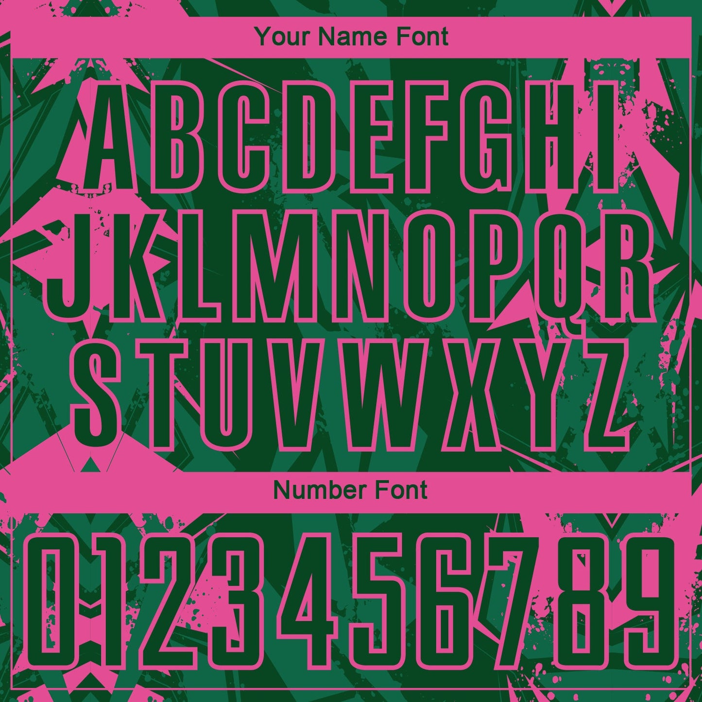 Custom Green-Pink Geometric Shard Grunge Splash Sublimation Soccer Uniform Jersey view 6