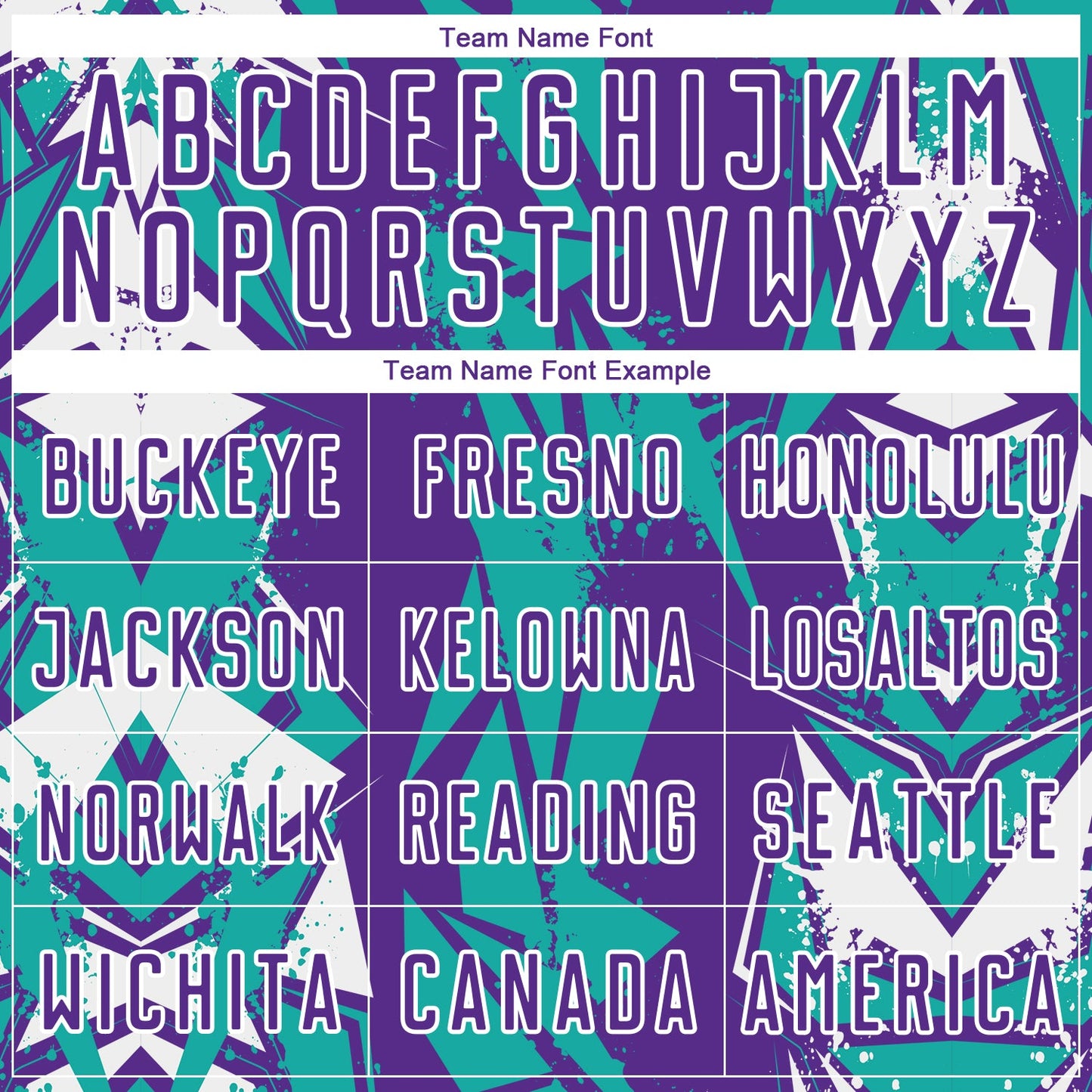 Custom Purple Aqua-White Geometric Shard Grunge Splash Sublimation Soccer Uniform Jersey view 5
