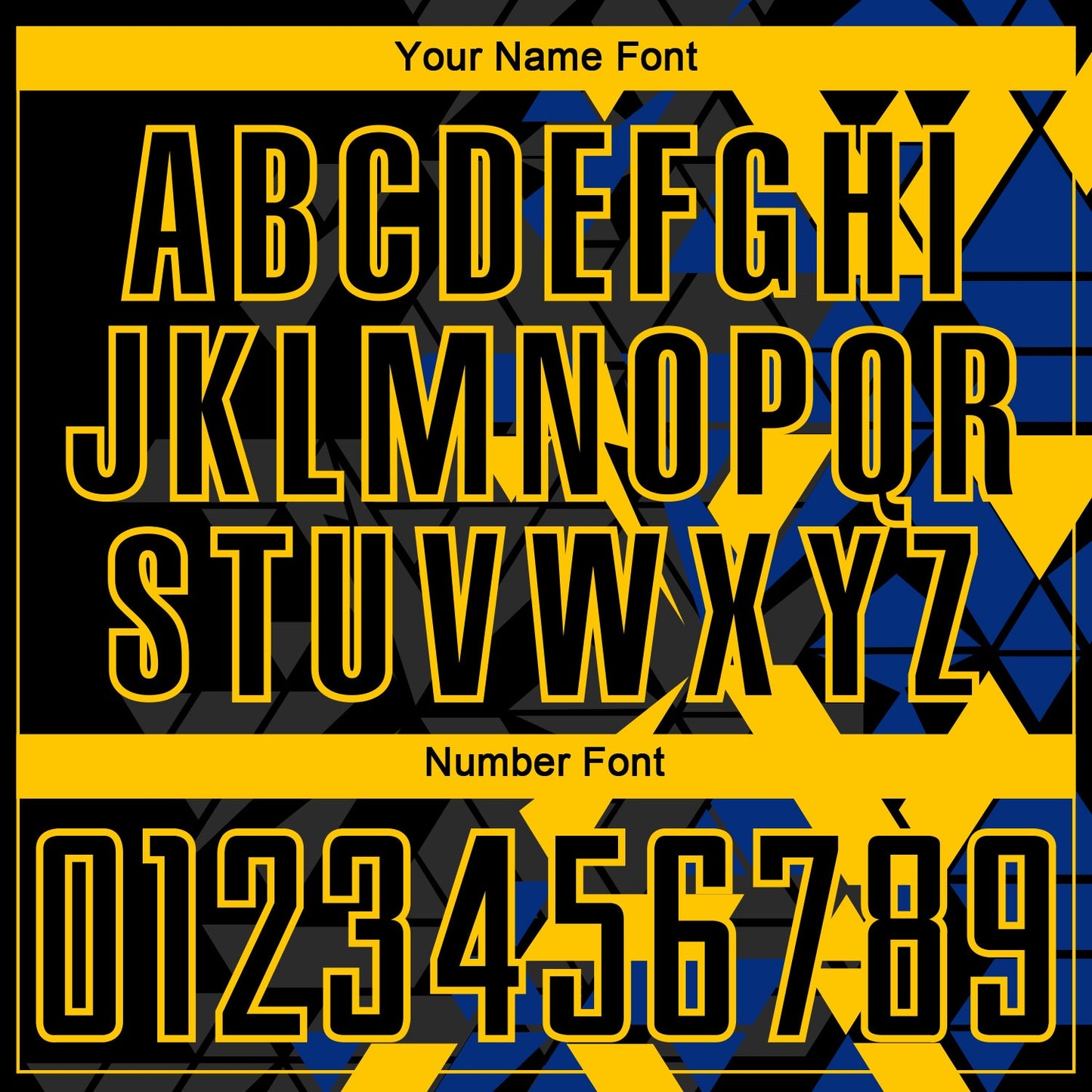 Custom Black Royal-Yellow Geometric Grid Gradient Sublimation Soccer Uniform Jersey view 6