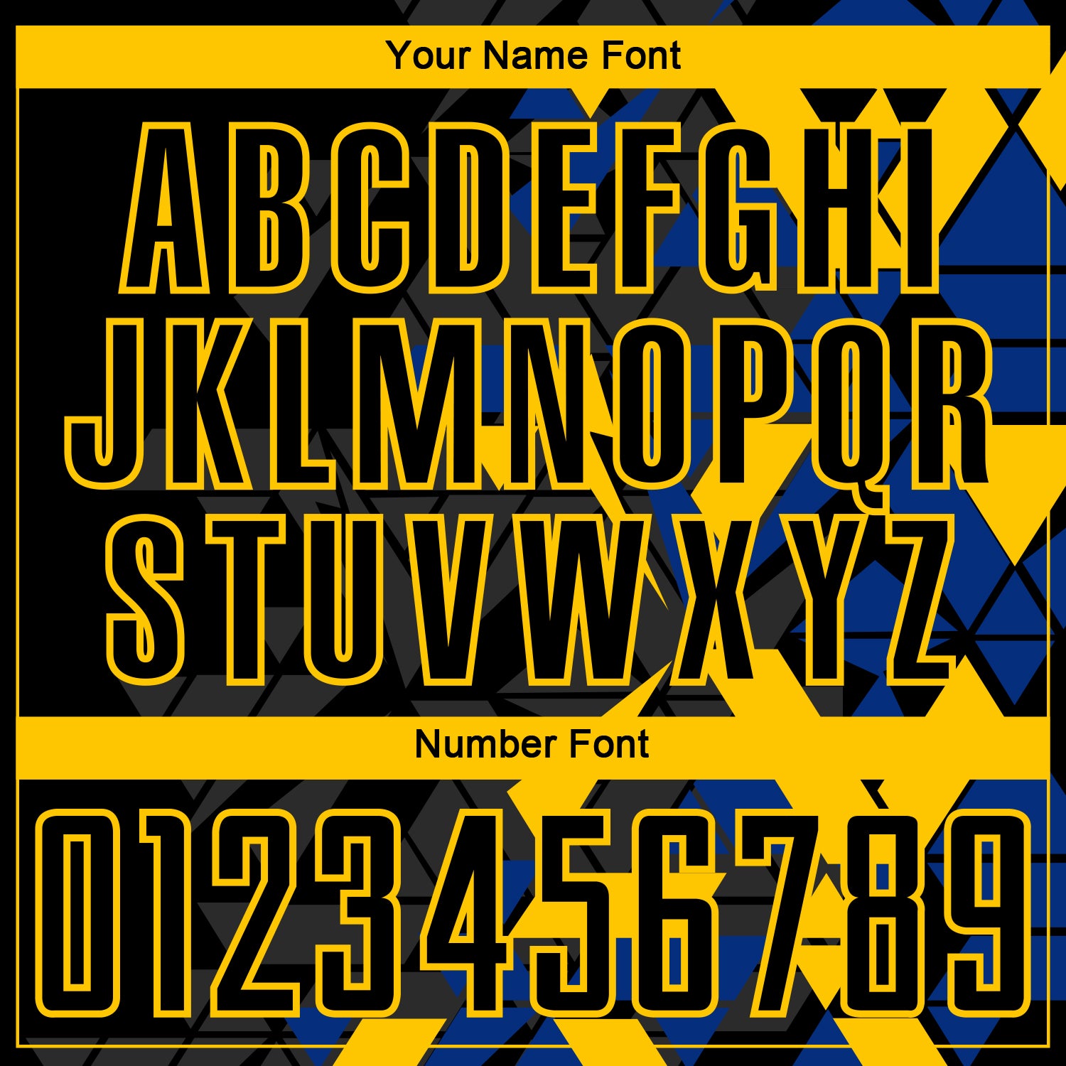 Custom Black Royal-Yellow Geometric Grid Gradient Sublimation Soccer Uniform Jersey view 6