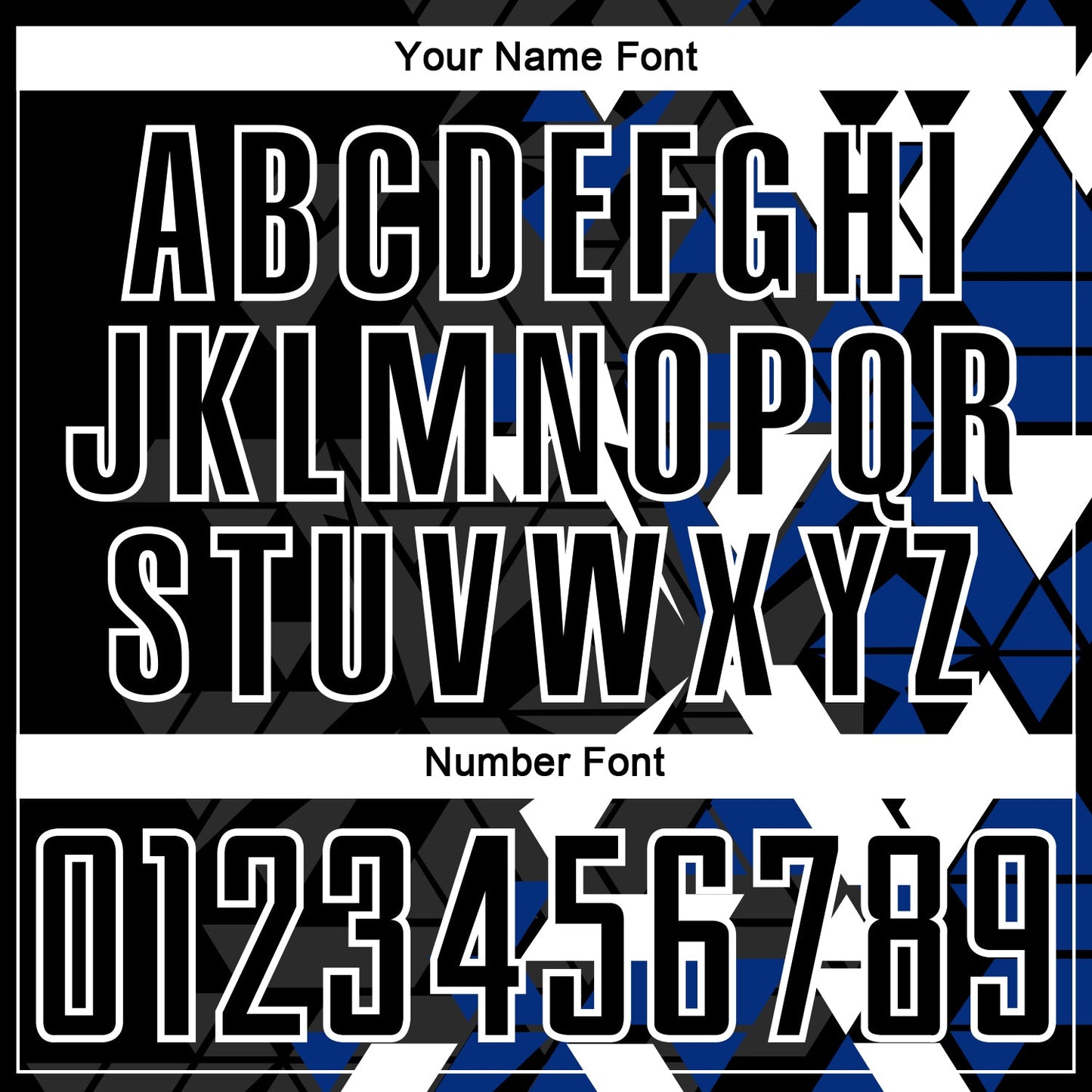 Custom Black Royal-White Geometric Grid Gradient Sublimation Soccer Uniform Jersey view 6
