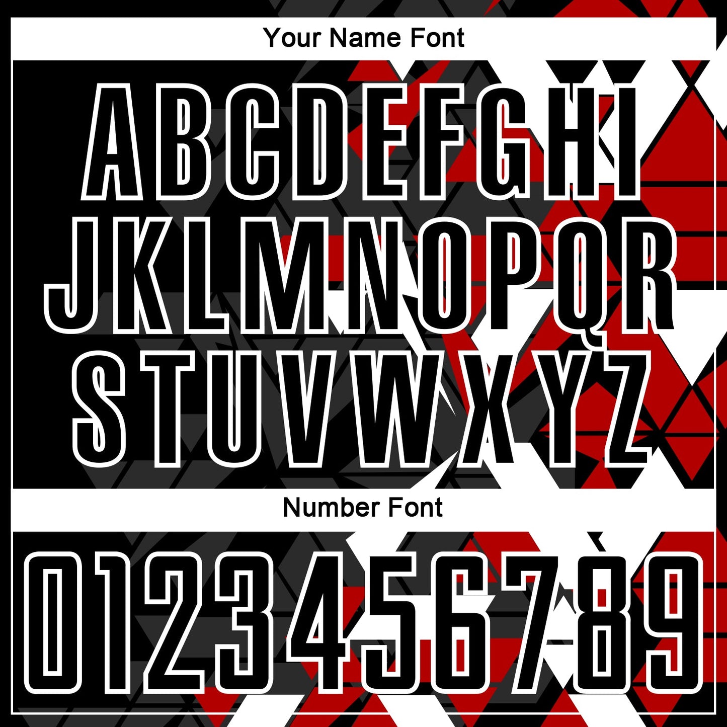 Custom Black Red-White Geometric Grid Gradient Sublimation Soccer Uniform Jersey view 6