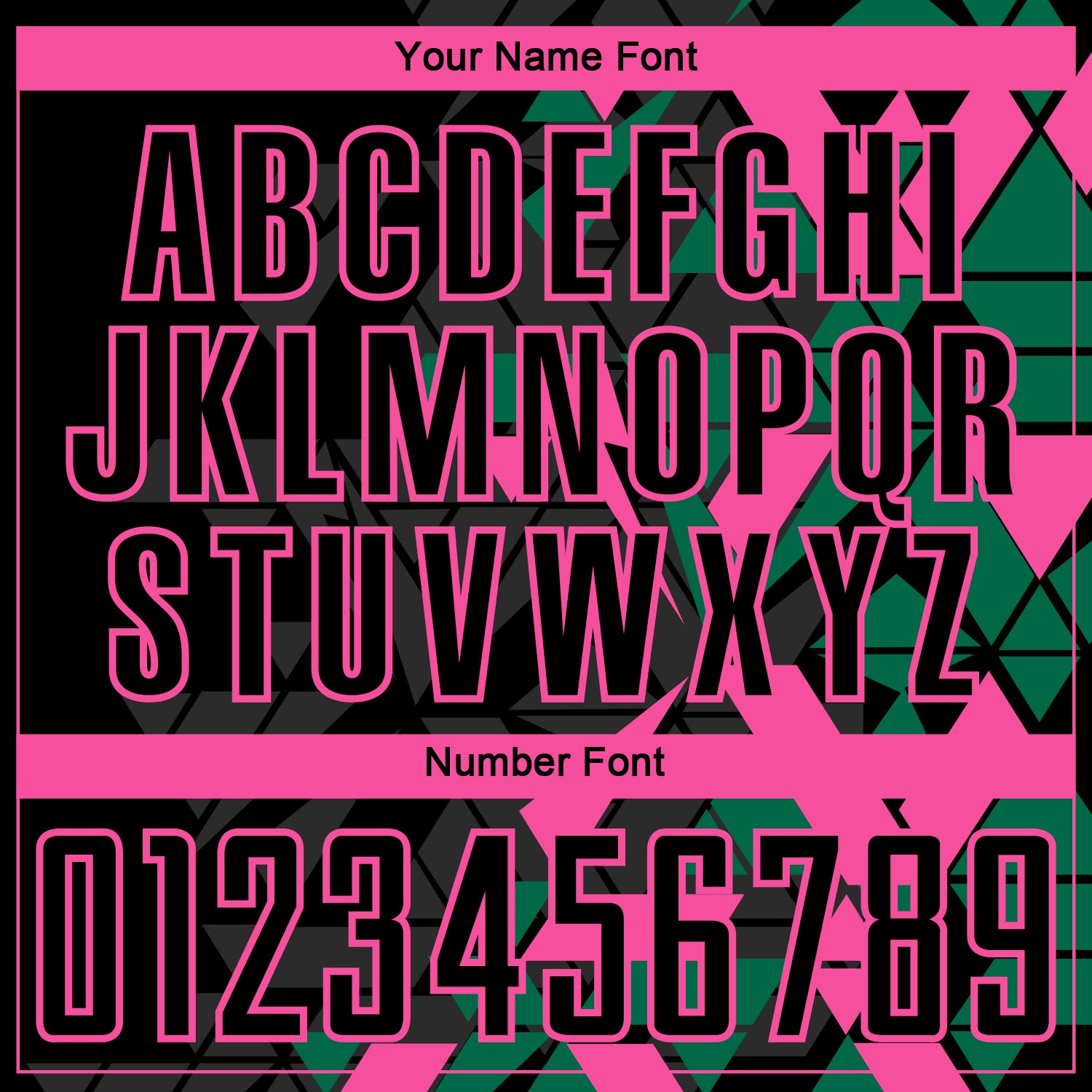Custom Black Kelly Green-Pink Geometric Grid Gradient Sublimation Soccer Uniform Jersey view 6