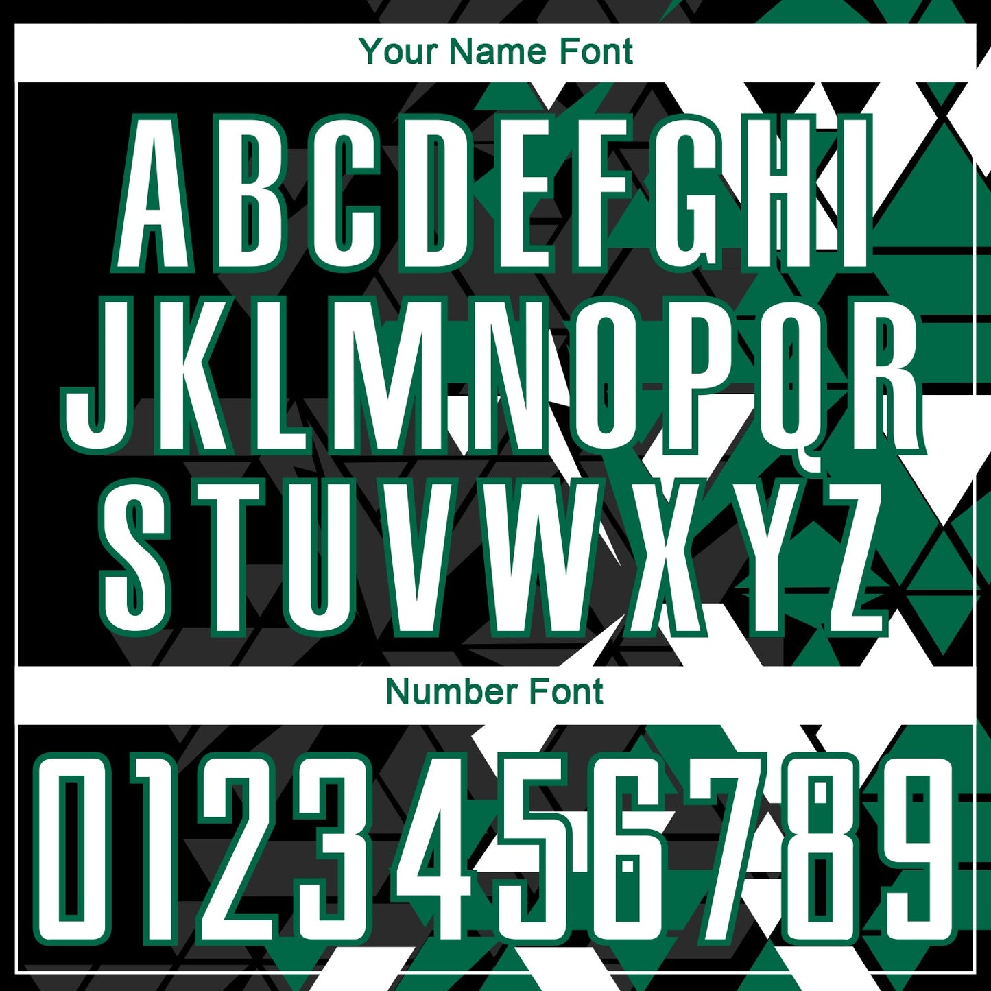 Custom Black White-Kelly Green Geometric Grid Gradient Sublimation Soccer Uniform Jersey view 6