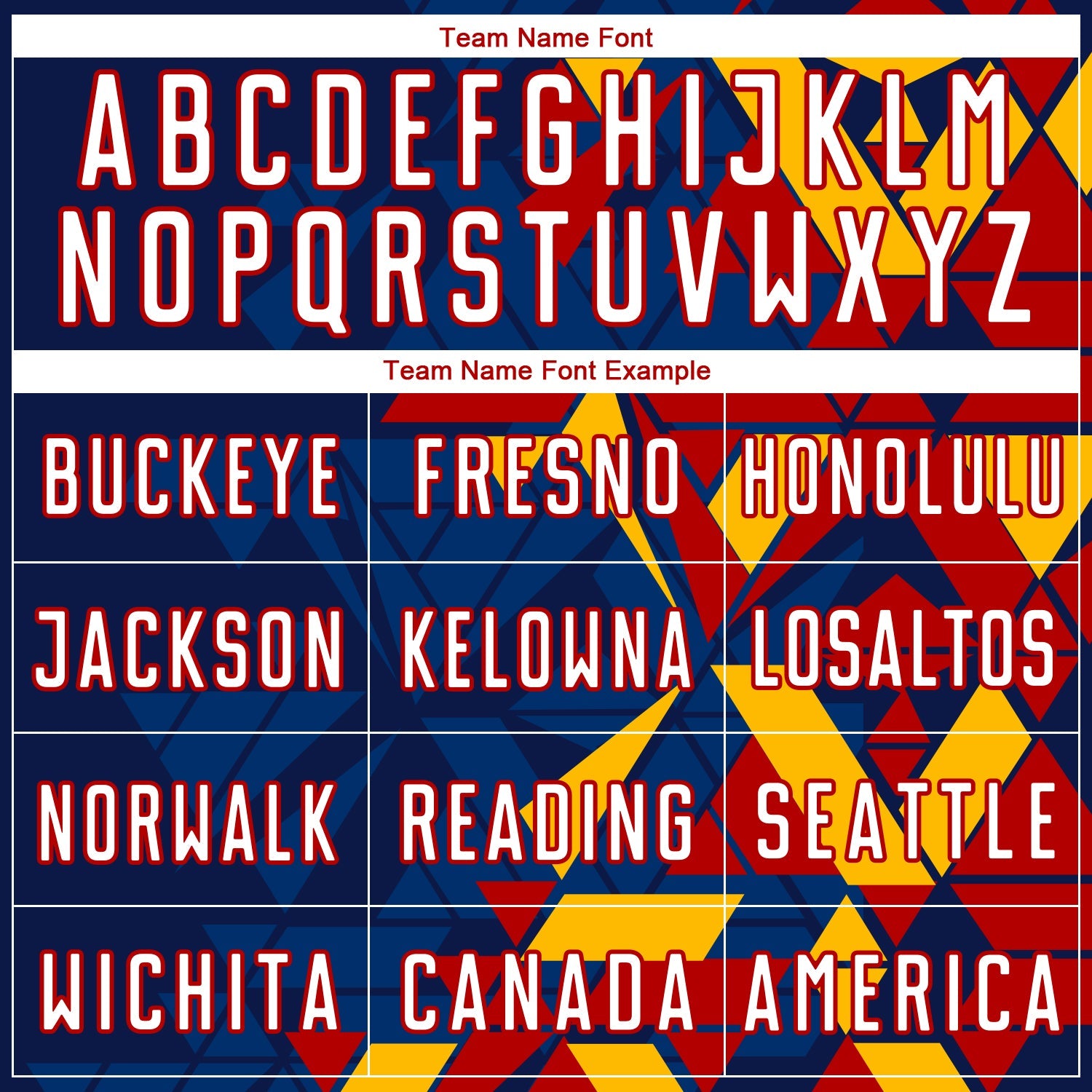 Custom Navy White US Navy Blue Red-Gold Geometric Grid Gradient Sublimation Soccer Uniform Jersey view 5