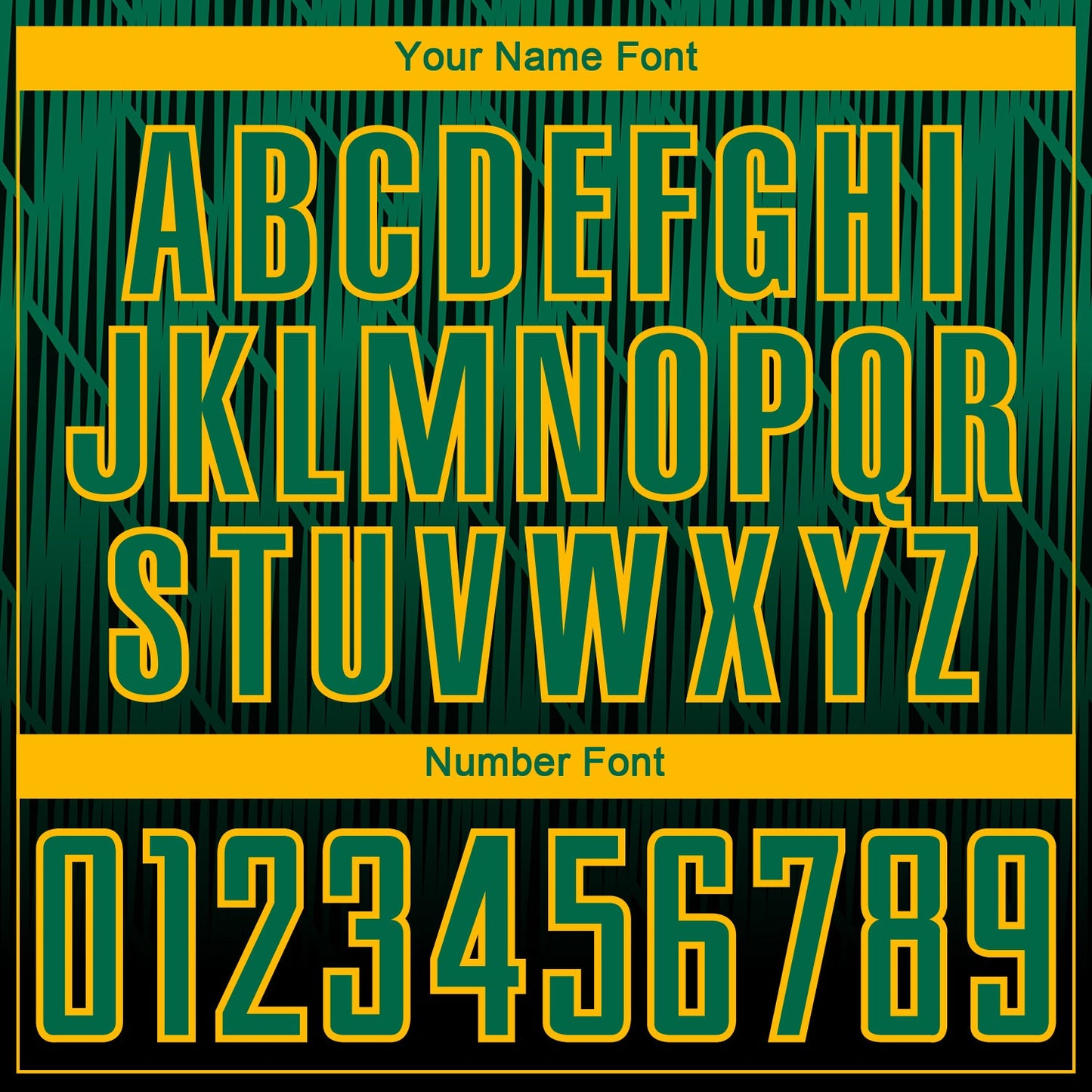 Custom Black Kelly Green-Gold Spiked Sharp Lines Gradient Sublimation Soccer Uniform Jersey view 6