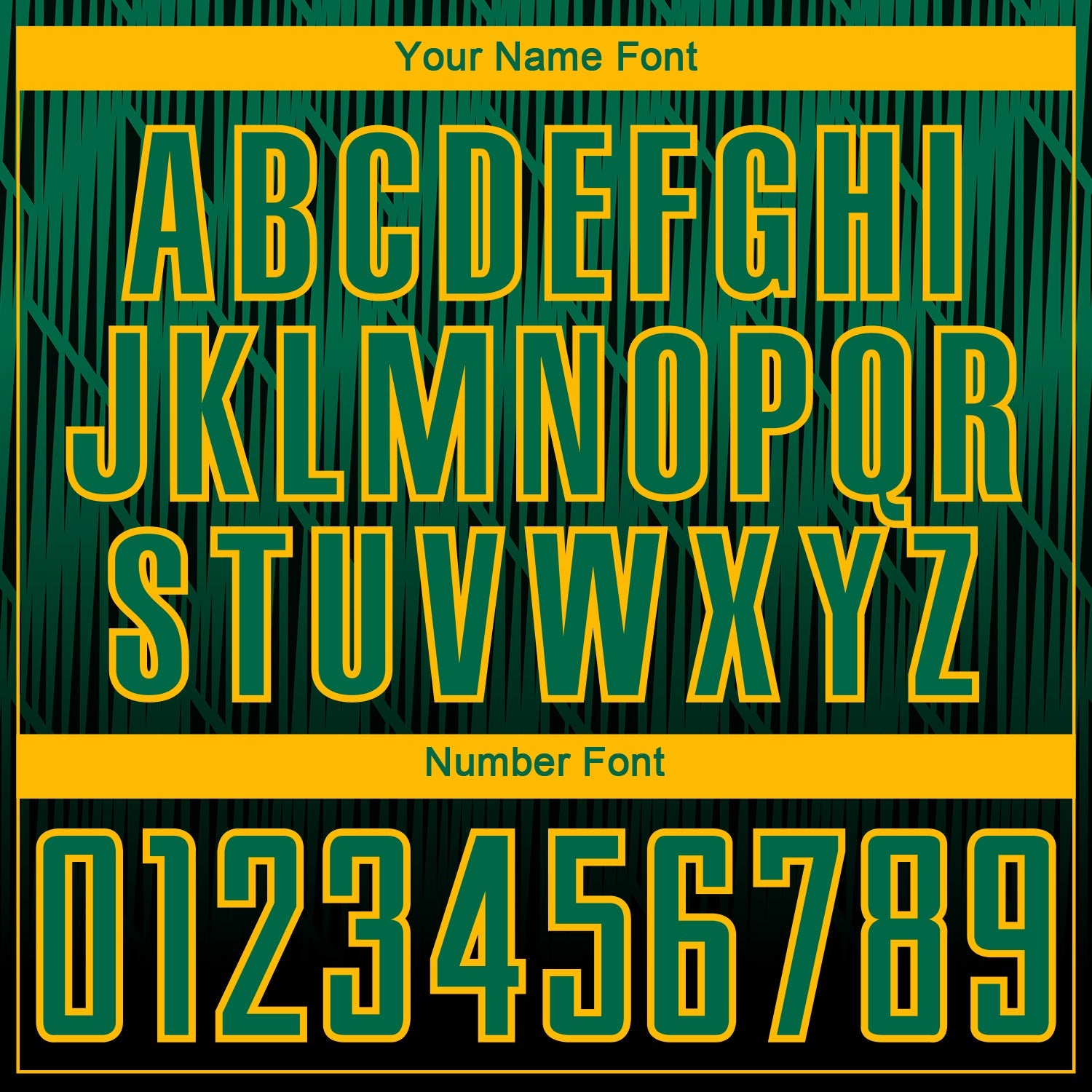 Custom Black Kelly Green-Gold Spiked Sharp Lines Gradient Sublimation Soccer Uniform Jersey view 6