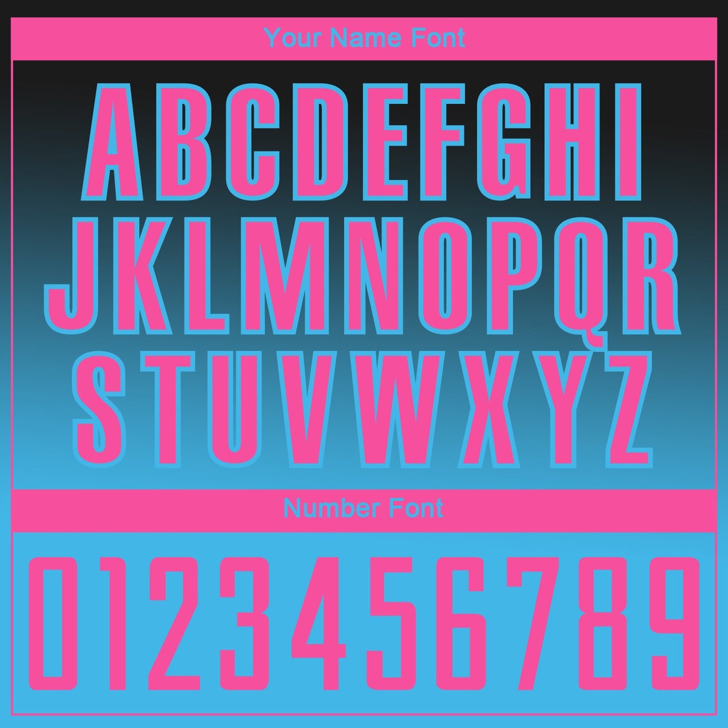 Custom Black Pink-Sky Blue Gradient Style Twinkle Star Sublimation Soccer Uniform Jersey view 6