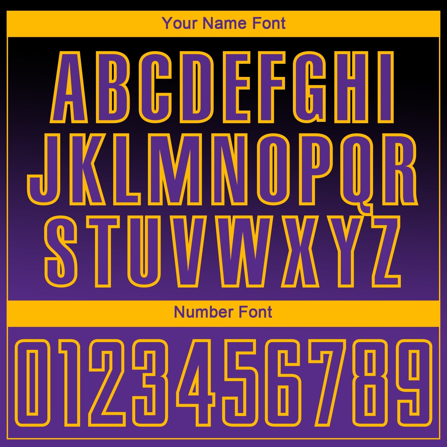 Custom Black Purple-Gold Gradient Style Twinkle Star Sublimation Soccer Uniform Jersey view 6