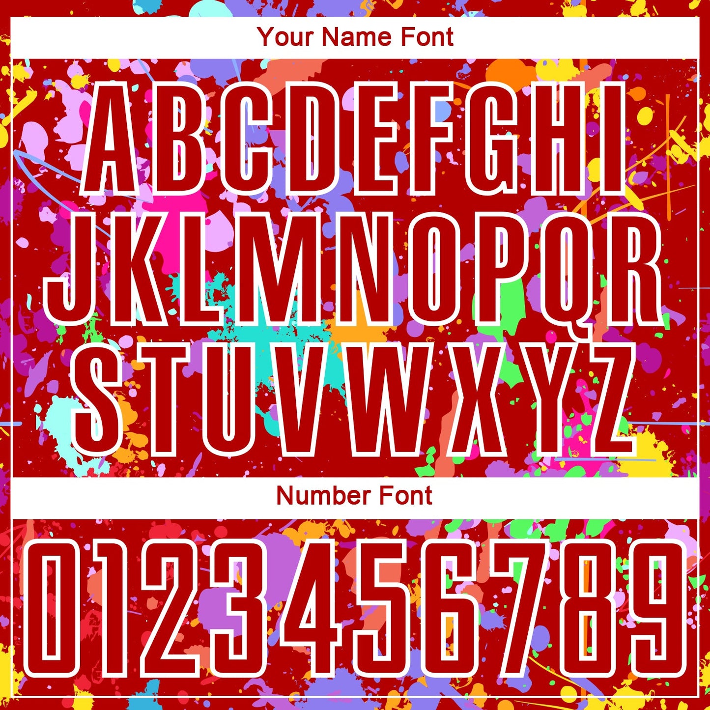 Custom Graffiti Pattern Red-White Paint Splatter Sublimation Soccer Uniform Jersey view 6