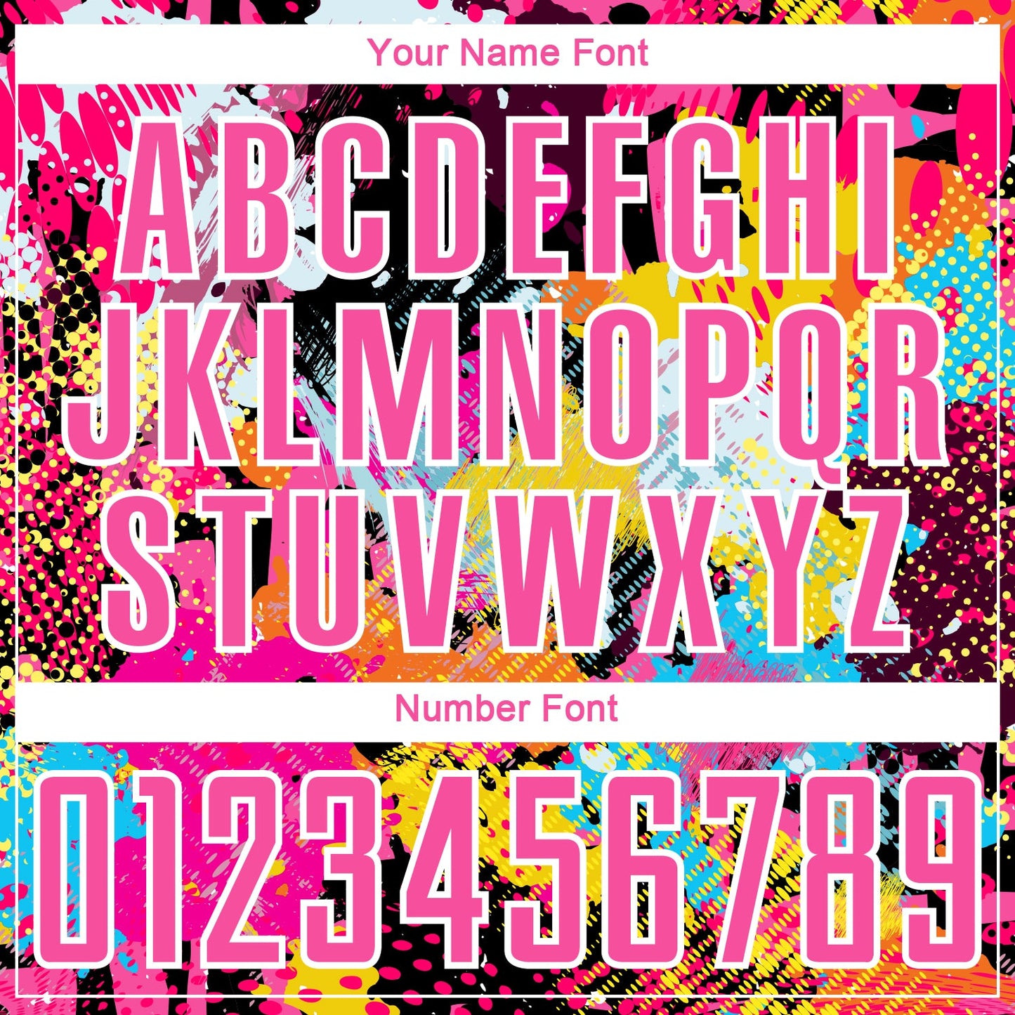 Custom Graffiti Pattern Pink-White Paint Splatter Sublimation Soccer Uniform Jersey view 6
