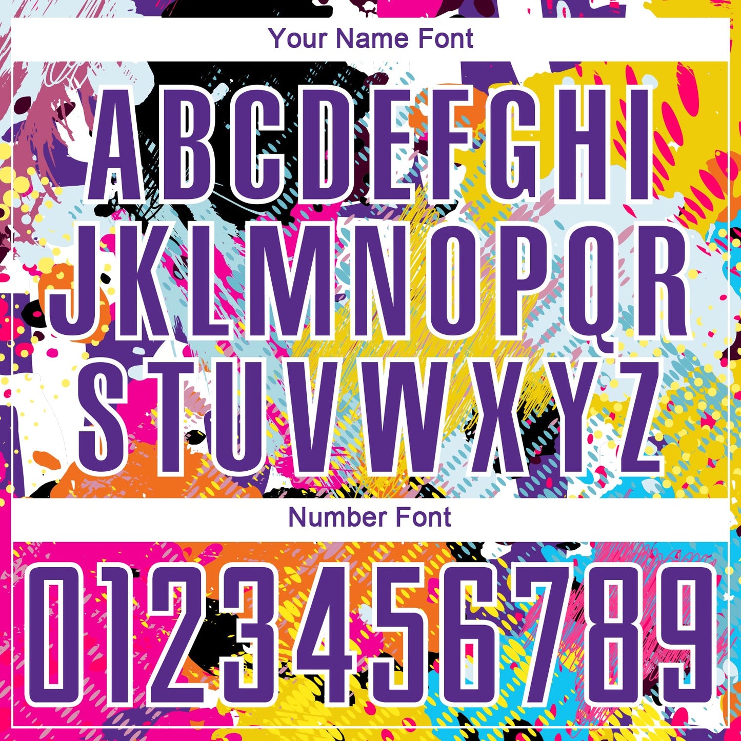 Custom Graffiti Pattern Purple-White Paint Splatter Sublimation Soccer Uniform Jersey view 6