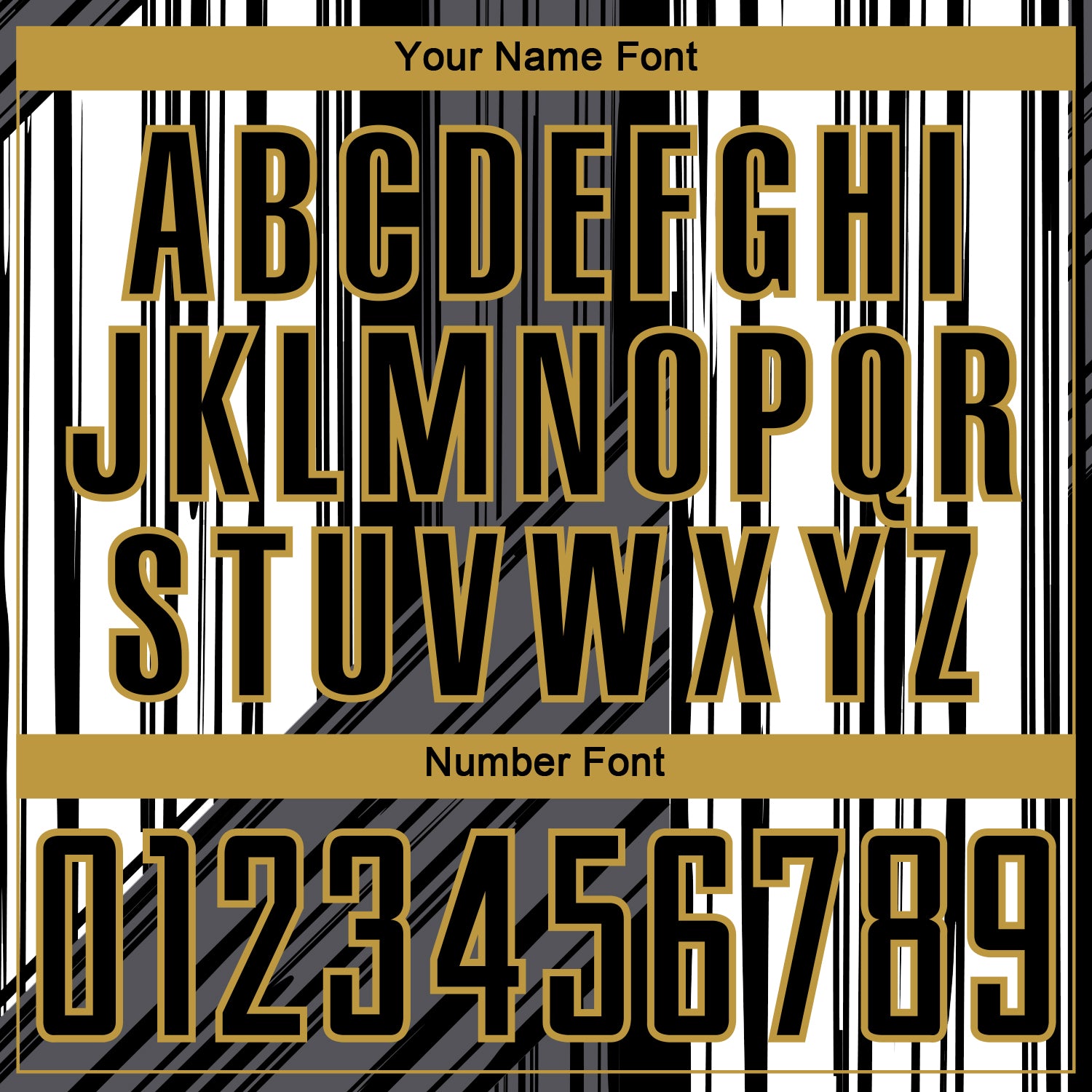 Custom Black White-Old Gold Brush Stroke Fluid Stripes Sublimation Soccer Uniform Jersey view 6