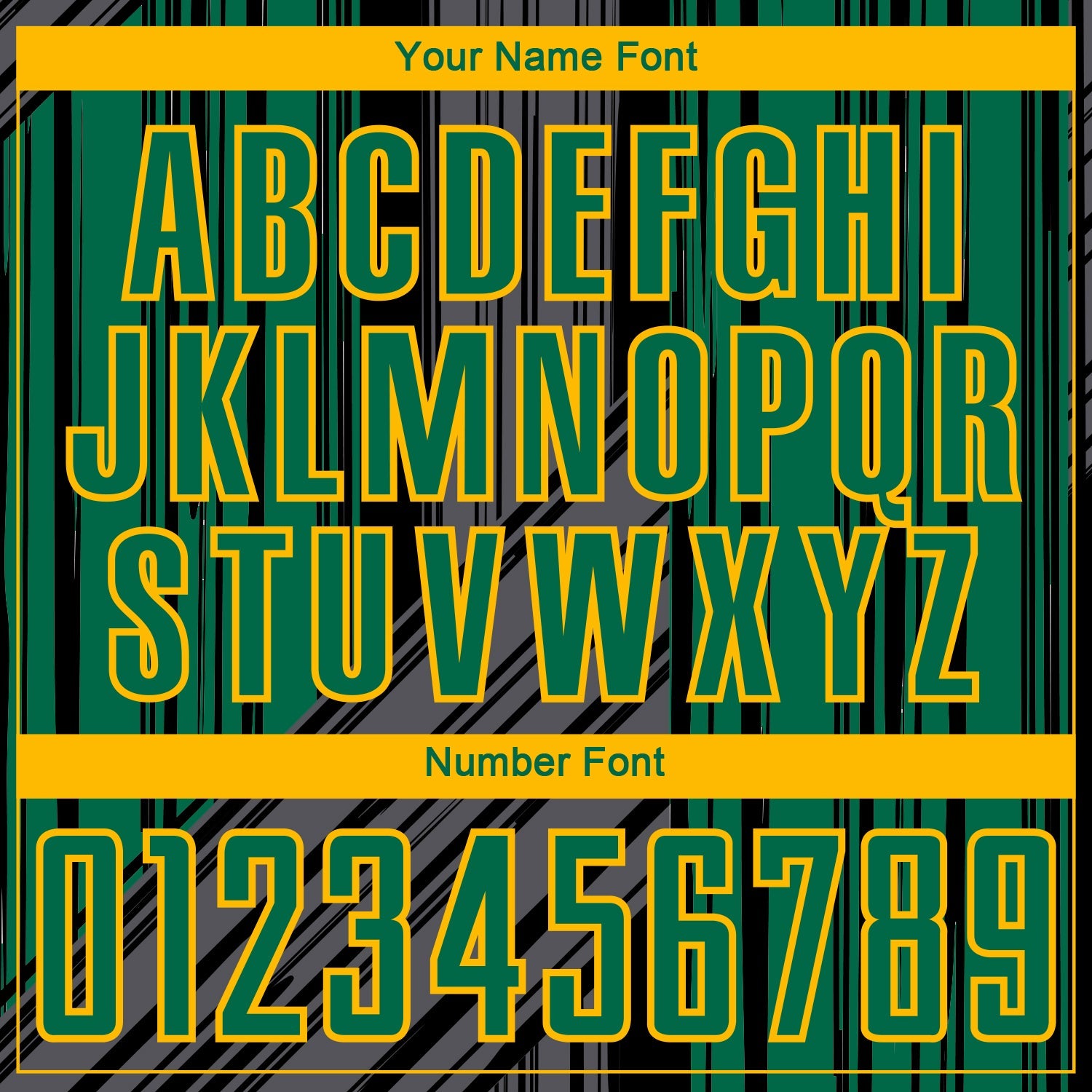 Custom Black Kelly Green-Gold Brush Stroke Fluid Stripes Sublimation Soccer Uniform Jersey view 6