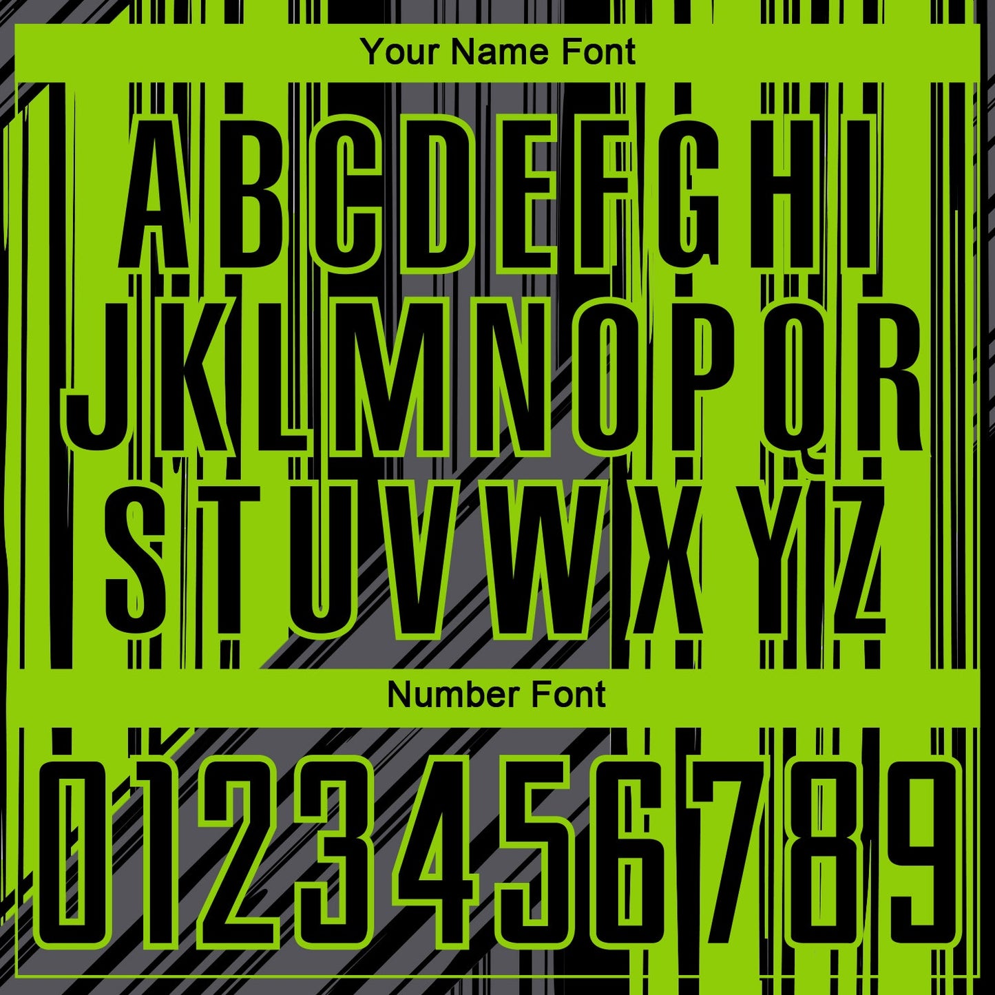 Custom Black-Neon Green Brush Stroke Fluid Stripes Sublimation Soccer Uniform Jersey view 6