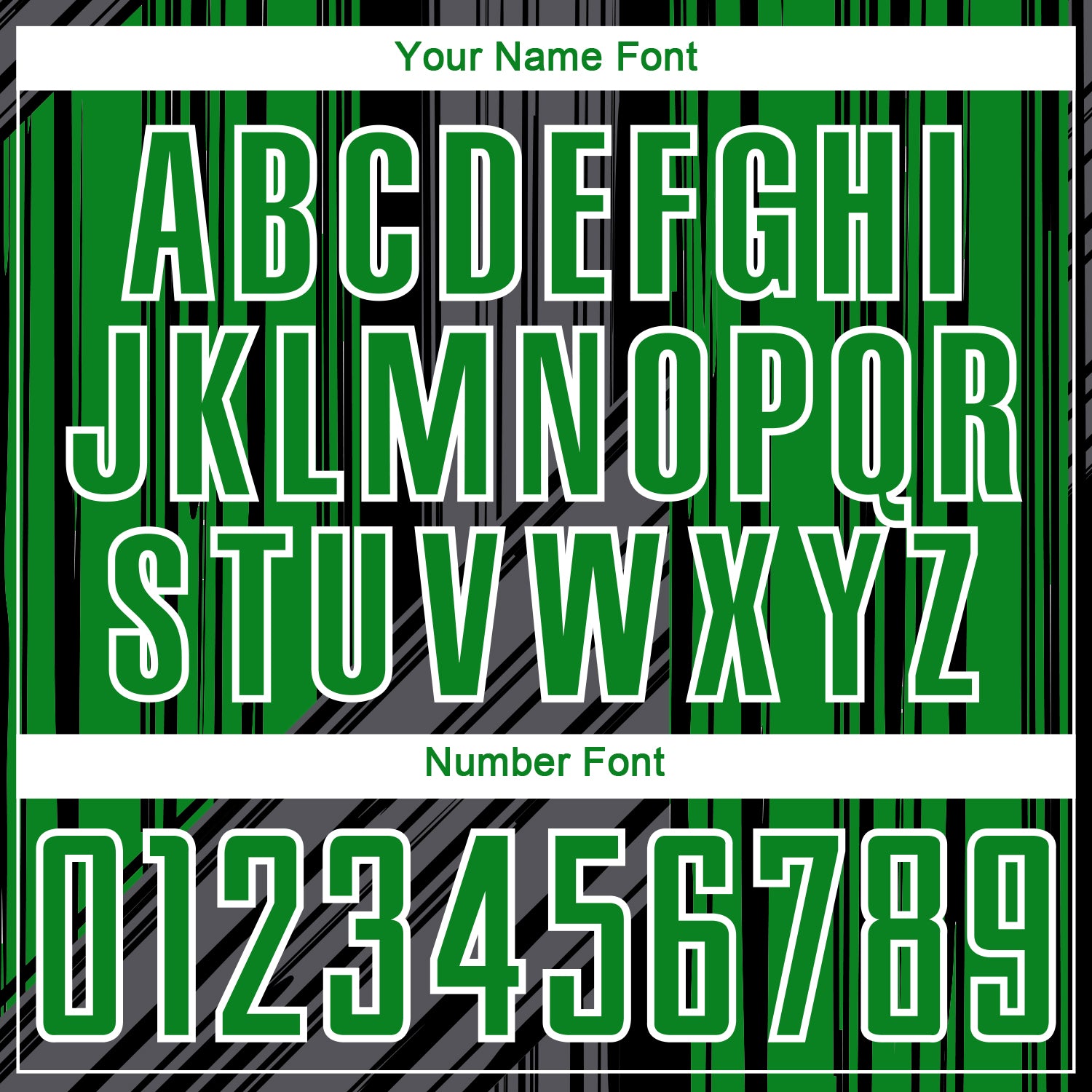 Custom Black Grass Green-White Brush Stroke Fluid Stripes Sublimation Soccer Uniform Jersey view 6