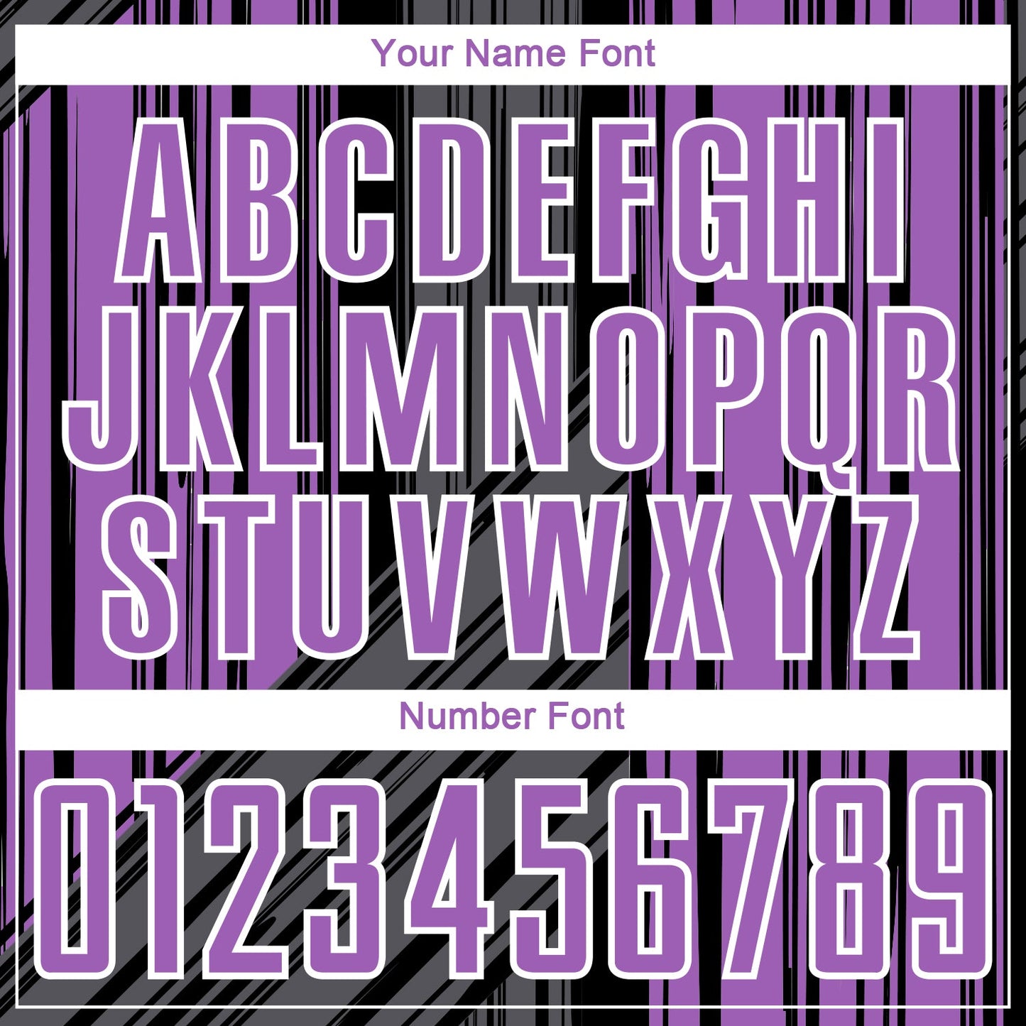 Custom Black Medium Purple-White Brush Stroke Fluid Stripes Sublimation Soccer Uniform Jersey view 6