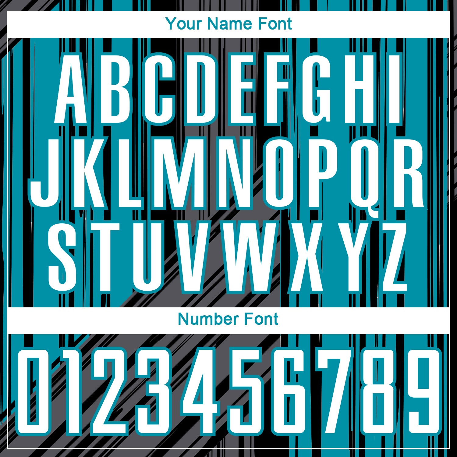 Custom Black White-Teal Brush Stroke Fluid Stripes Sublimation Soccer Uniform Jersey view 6