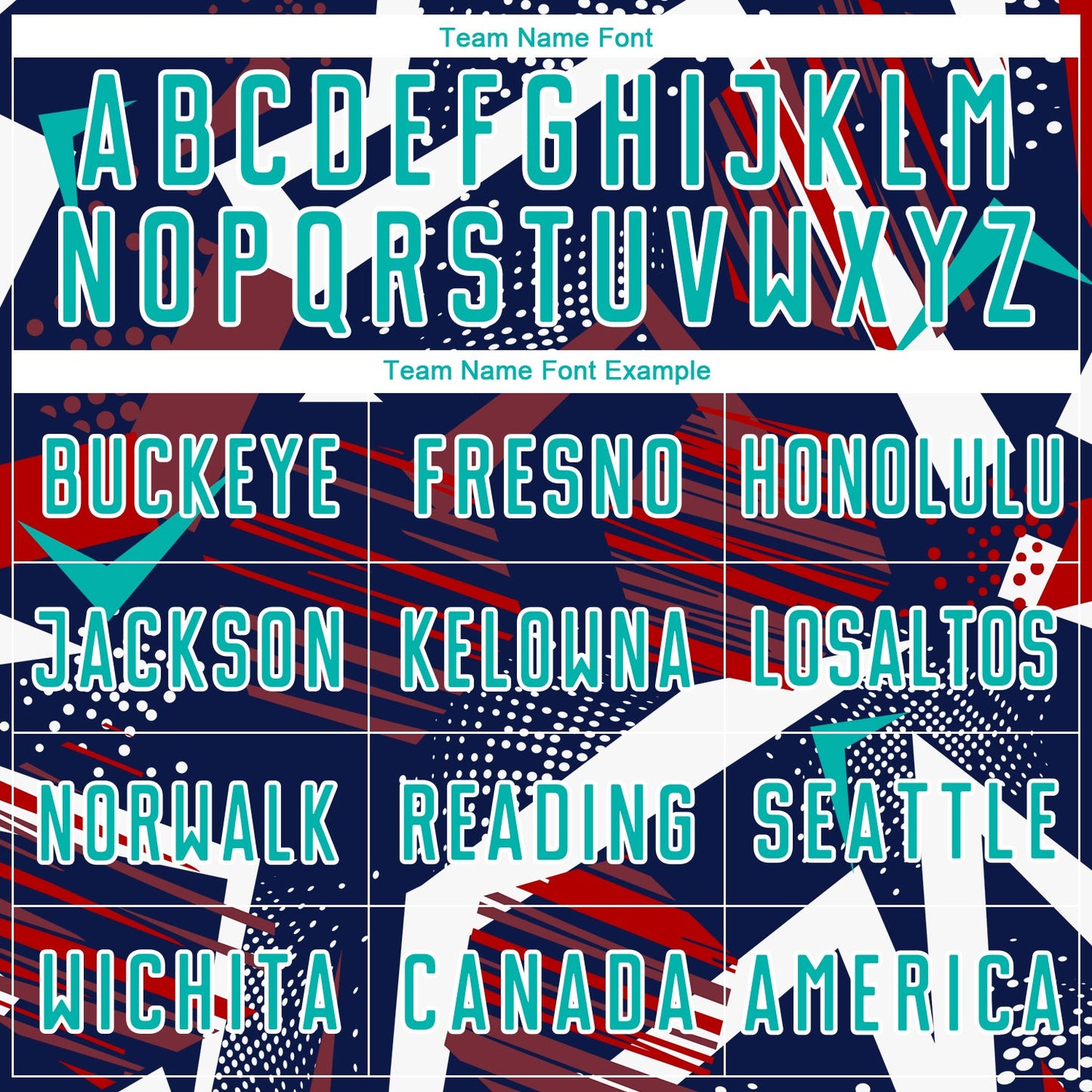 Custom Navy Aqua Red White-Black Geometric Asymmetry Shatter Sublimation Soccer Uniform Jersey view 5